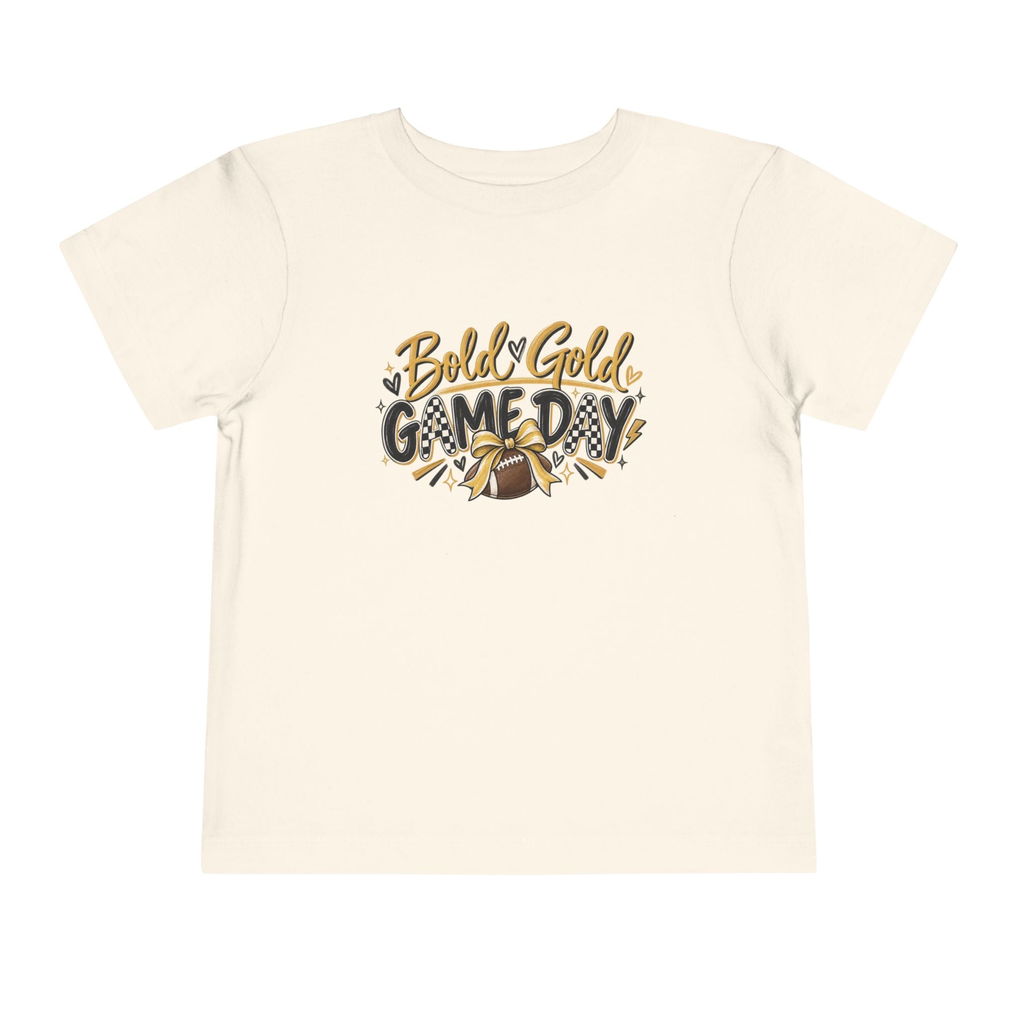 Toddler Tee — "Bold & Gold Game Day" Football Shirt