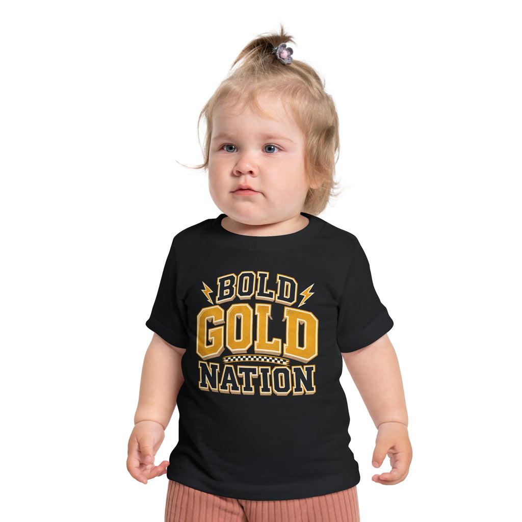 Bold Gold Nation Baby T-Shirt — Sports Team Infant Tee