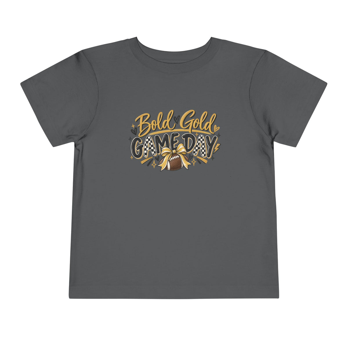 Toddler Tee — "Bold & Gold Game Day" Football Shirt