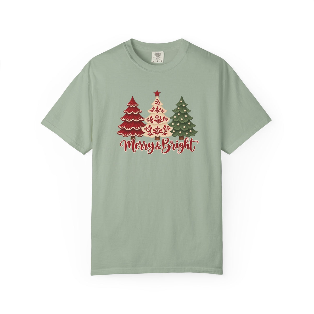 Merry & Bright Christmas Tree T-Shirt