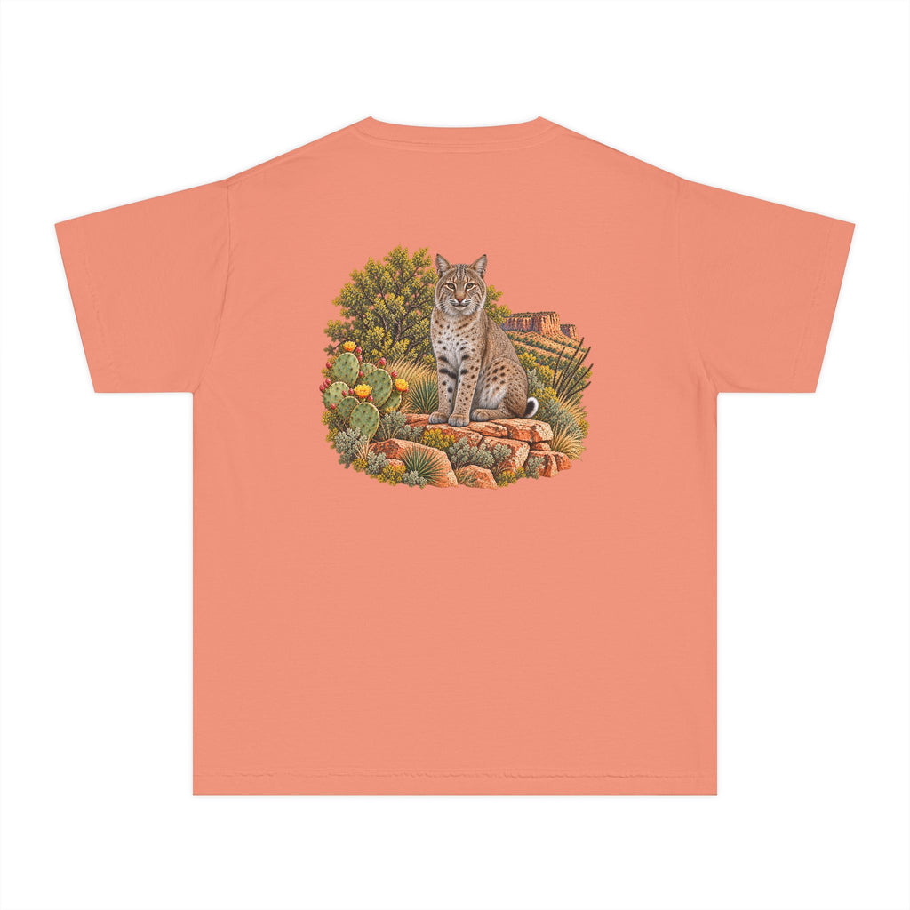 Youth Tee — Caprock Critters Bobcat Scenic View