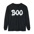 BOO Long Sleeve Tee — Halloween Graphic Shirt