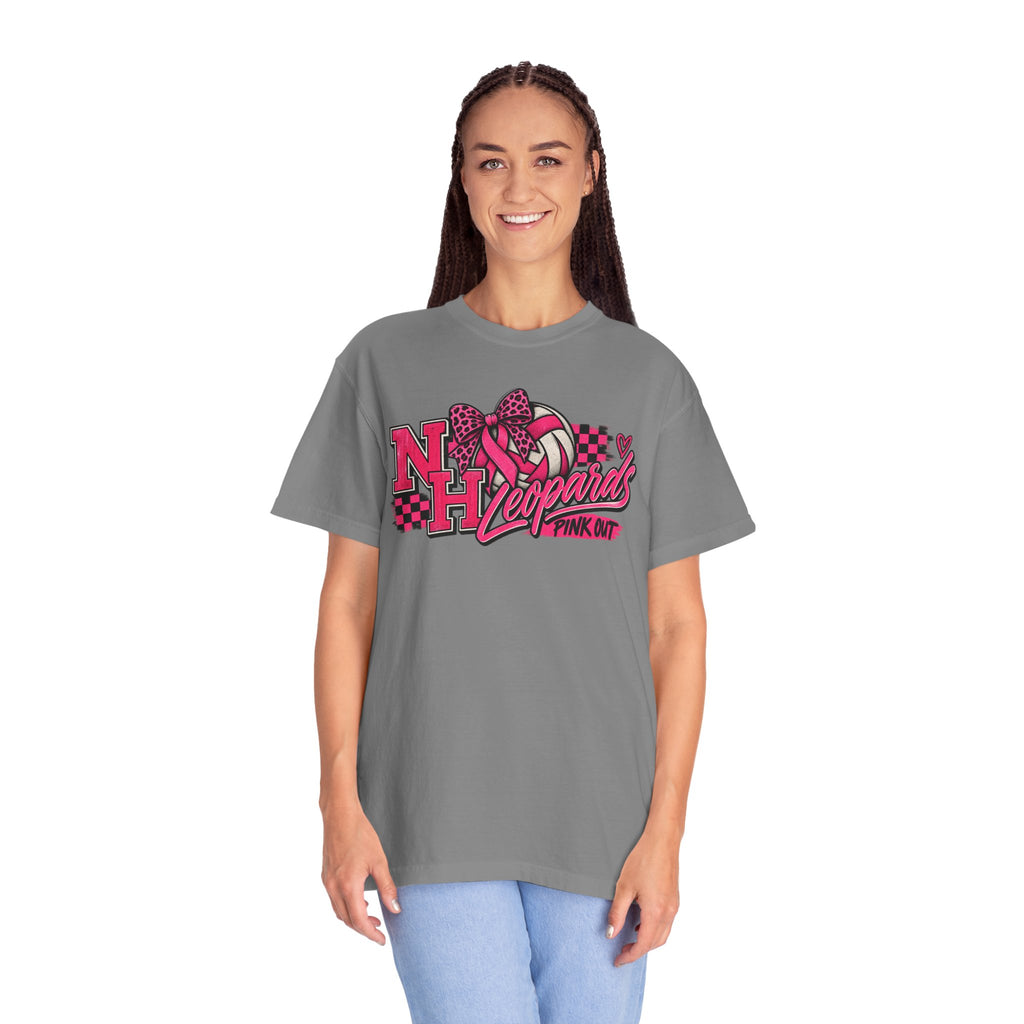 NH Leopards Pink Out Volleyball T-Shirt