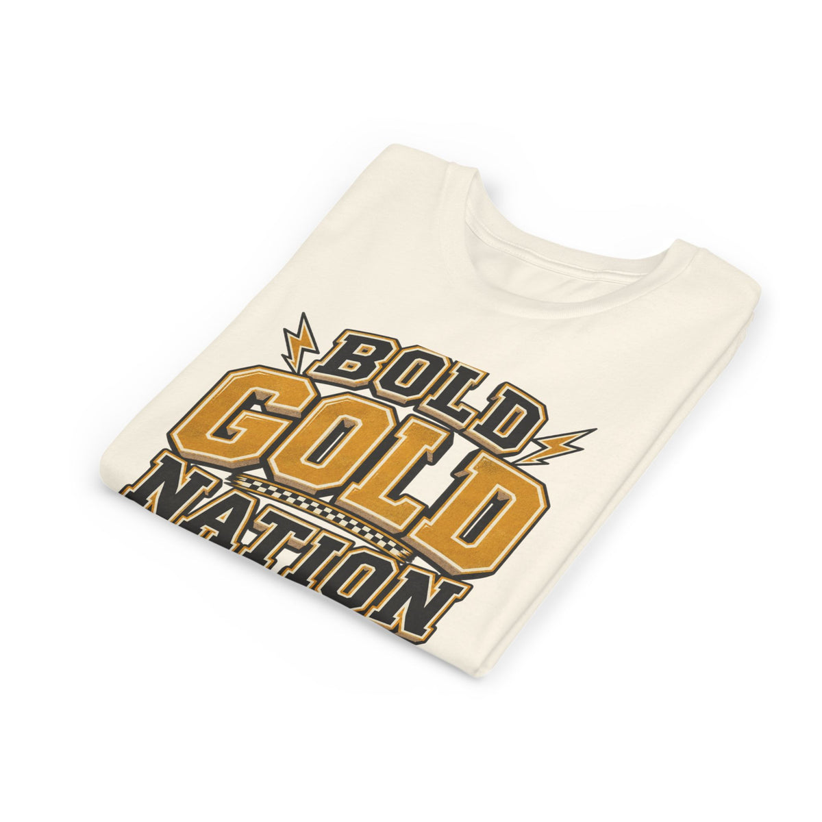 Youth Tee — Bold Gold Nation Graphic Kids Shirt