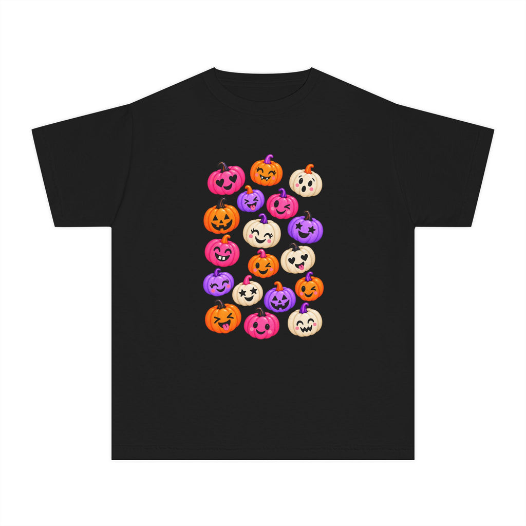 Kids Halloween Pumpkin Faces Tee