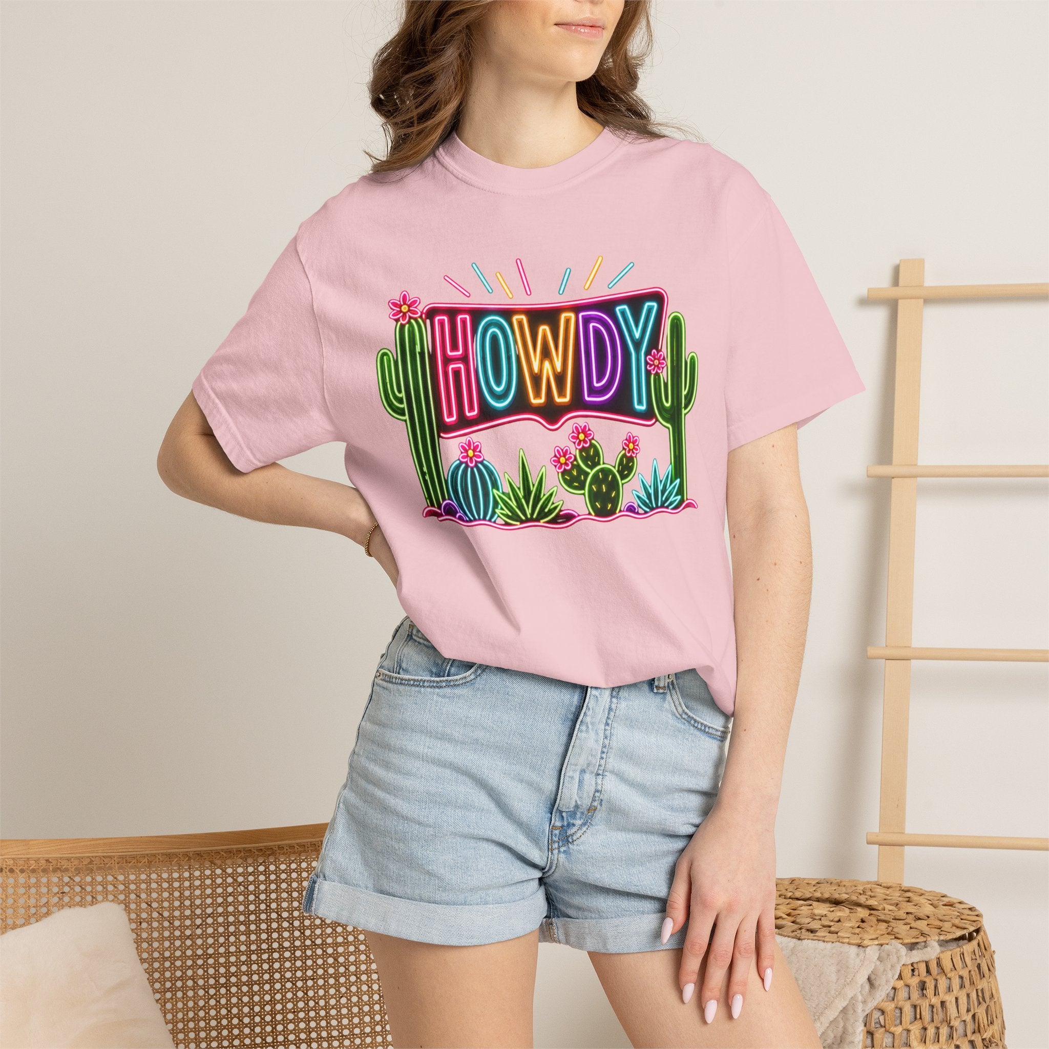 Neon Howdy Cactus T-Shirt