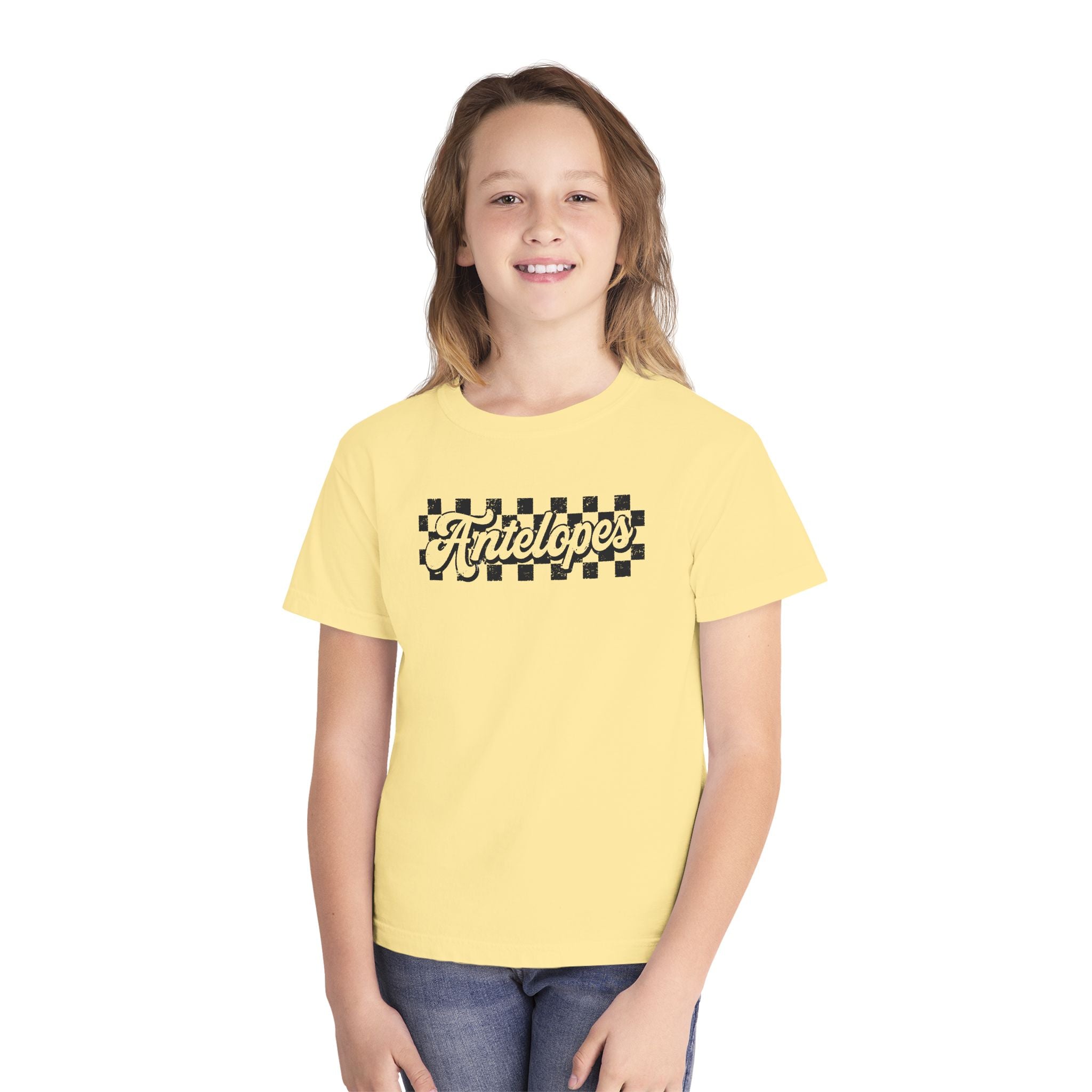 Antelopes Checkerboard Youth Tee