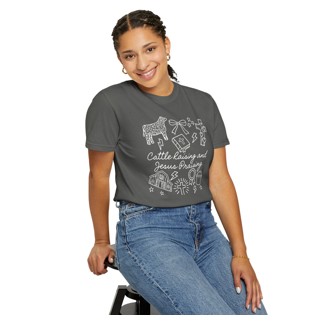 Cattle Raising and Jesus Praising T-Shirt