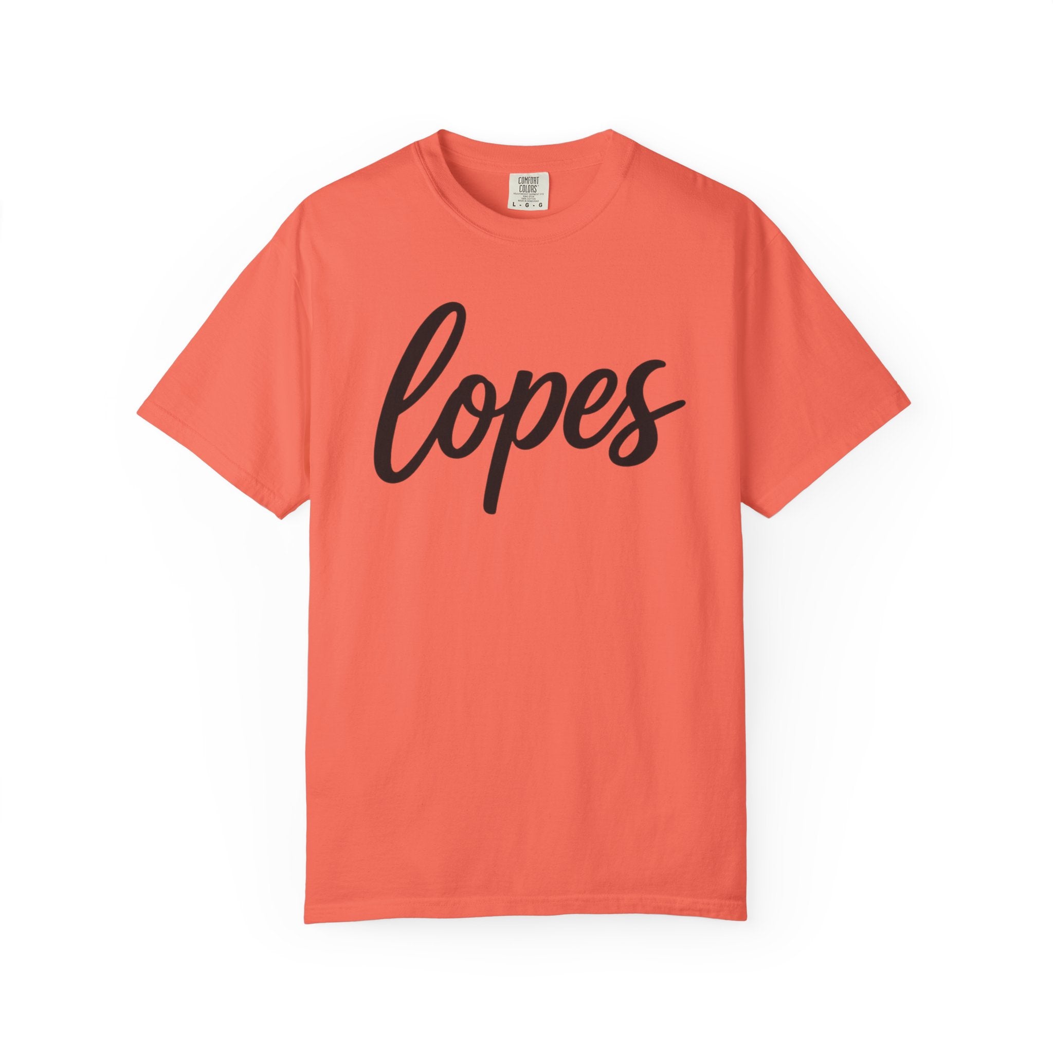 Lopes Script Tee — Personalized Name Graphic T-Shirt