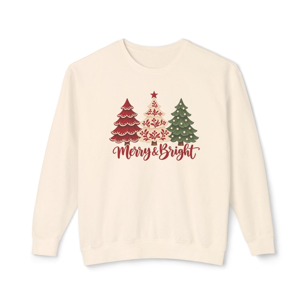 Merry & Bright Christmas Tree Sweatshirt