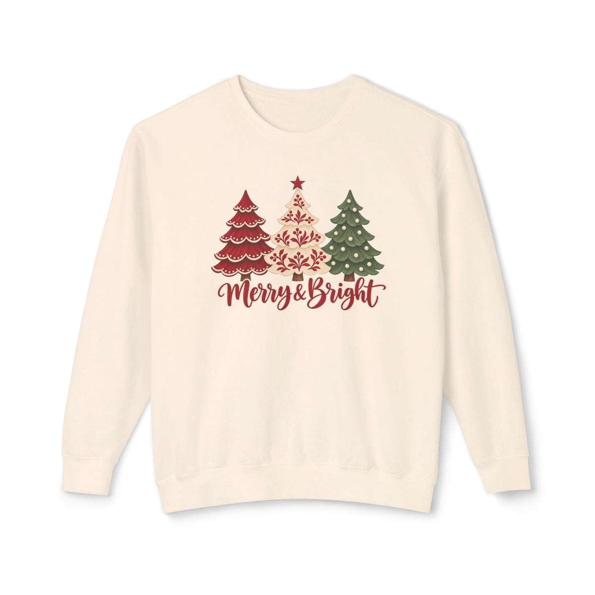 Merry & Bright Christmas Tree Sweatshirt