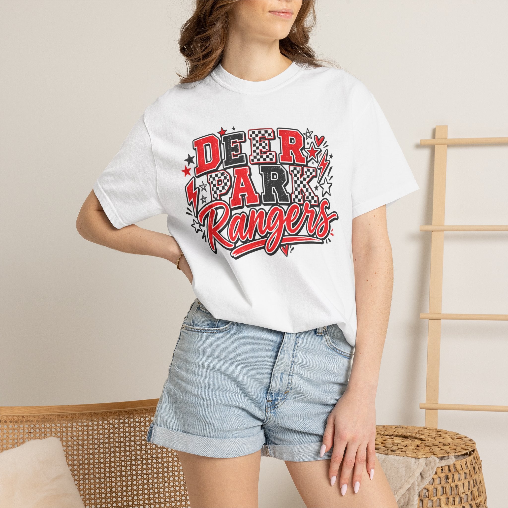 Deer Park Rangers Graphic T-Shirt — Retro Athletic Crew Tee