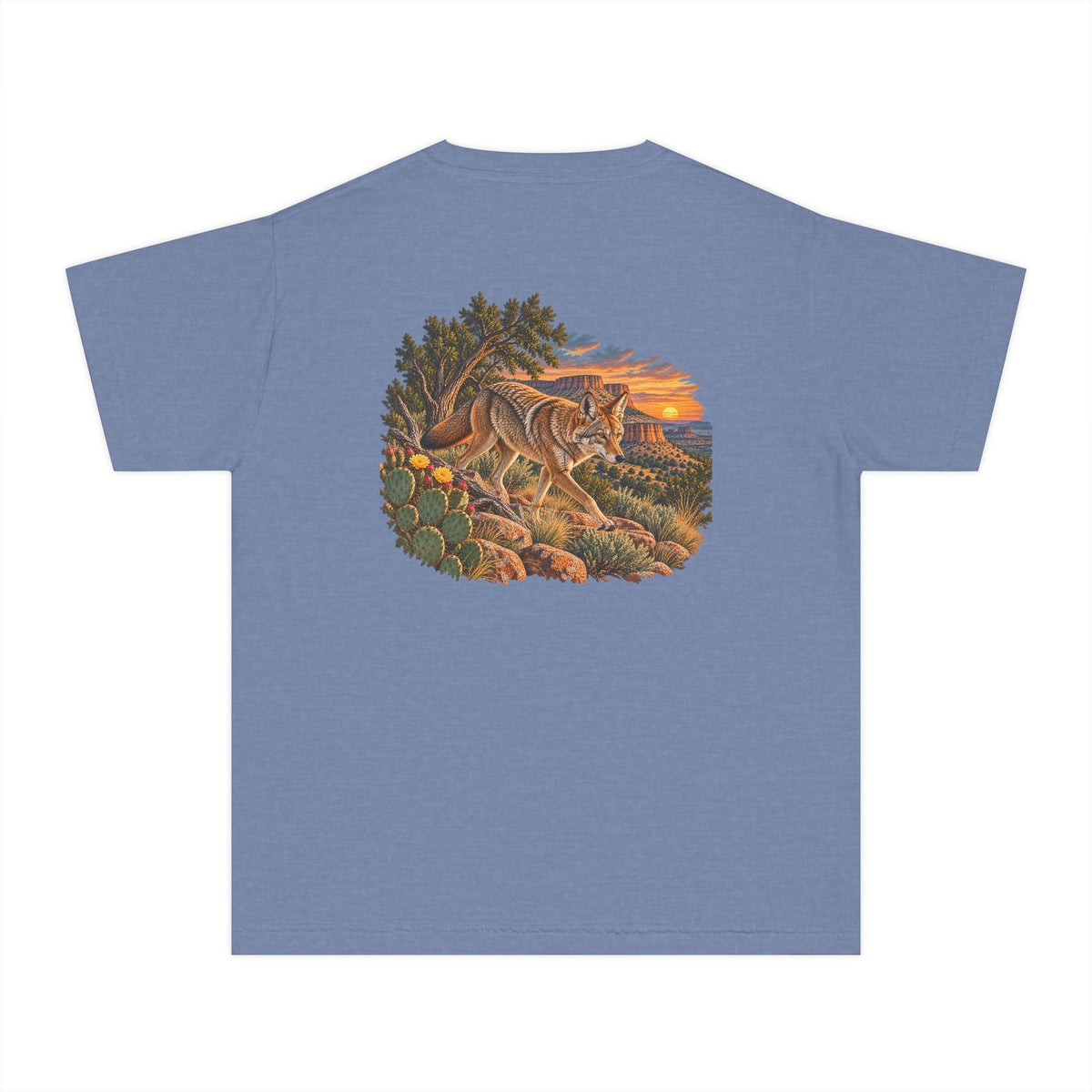 Youth Tee — Caprock Critters Coyote Graphic