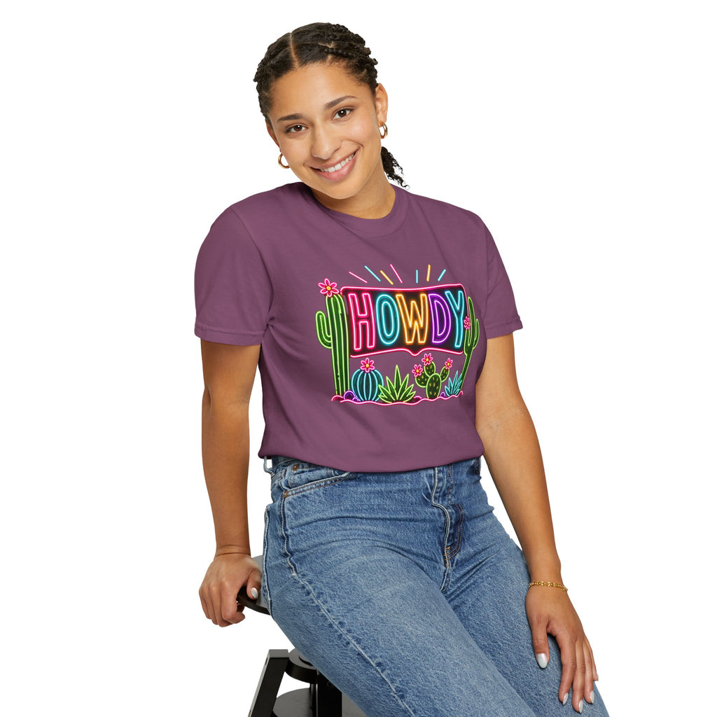 Neon Howdy Cactus T-Shirt