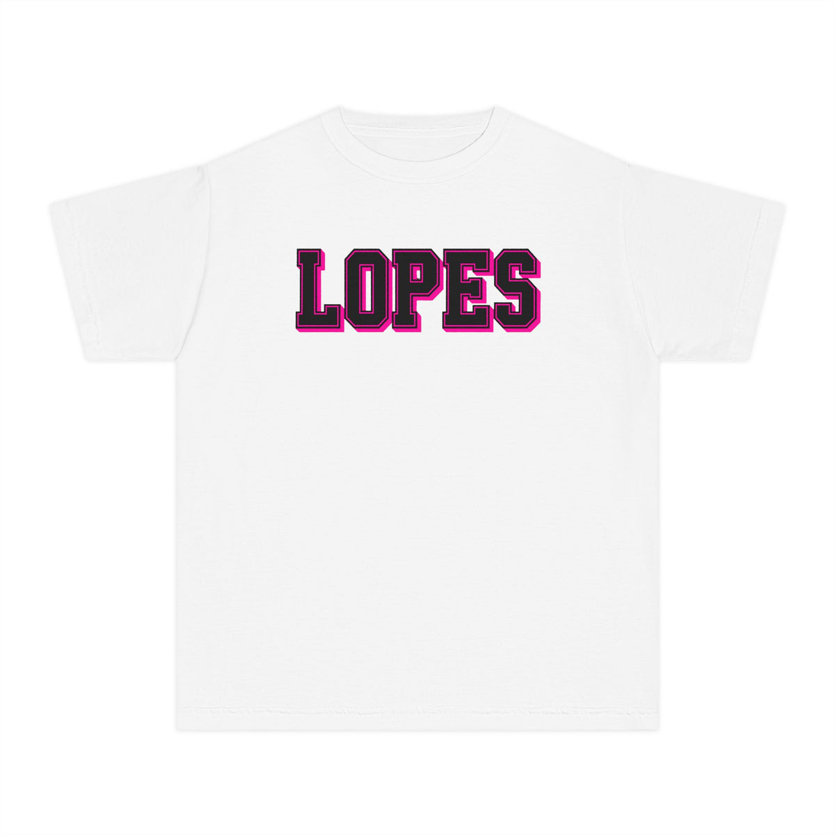 Youth Tee — 'LOPES' Varsity Letter Graphic Shirt