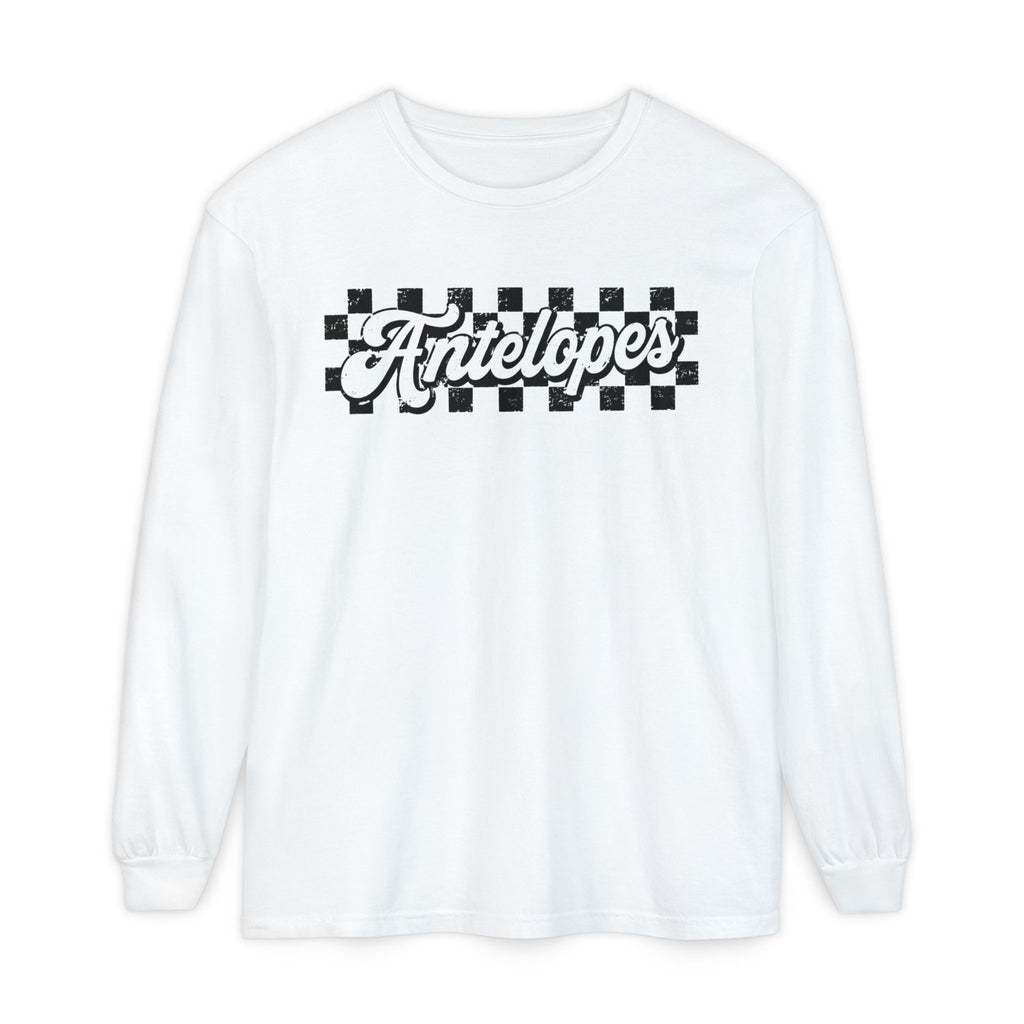Antelopes Checkerboard Long Sleeve Tee