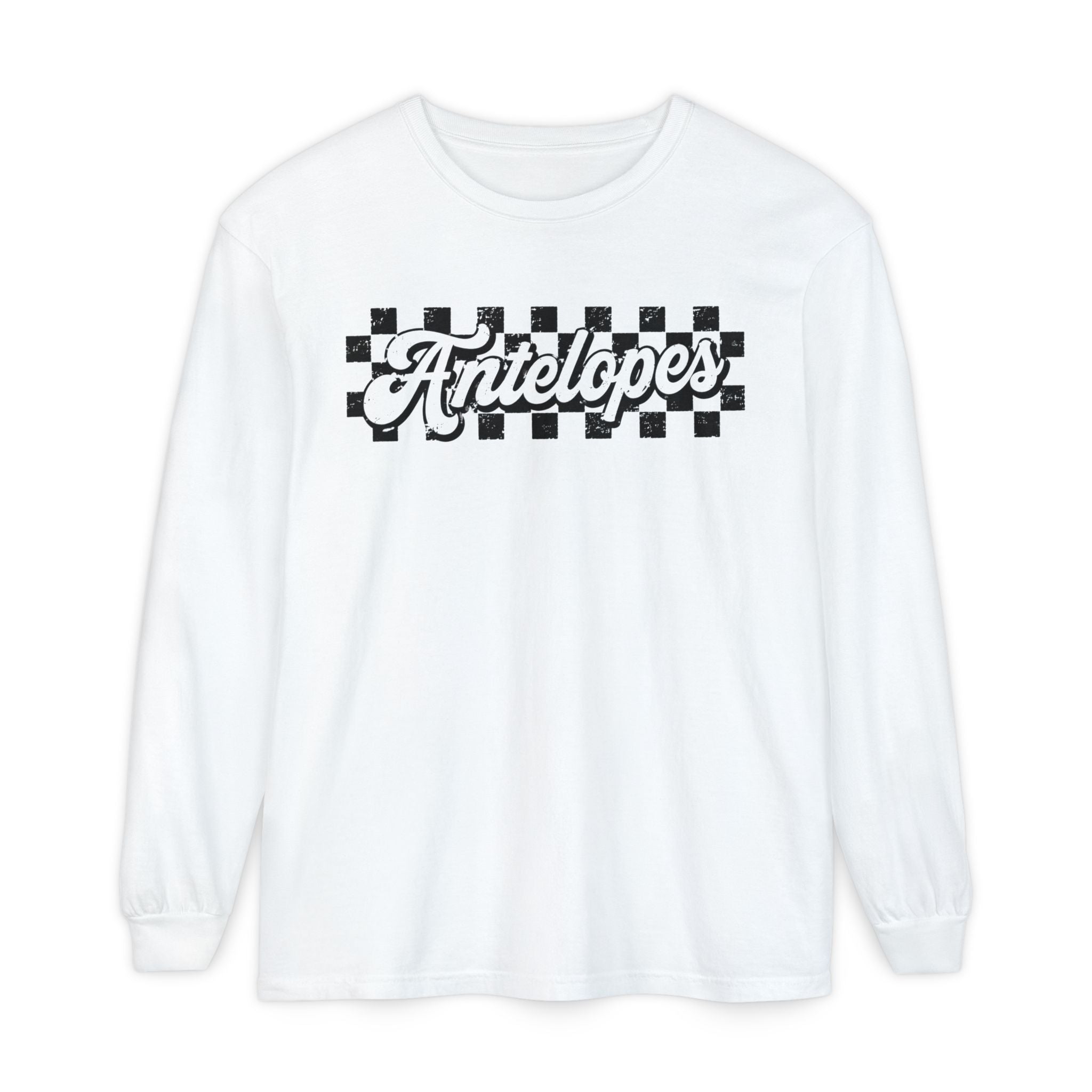 Antelopes Checkerboard Long Sleeve Tee