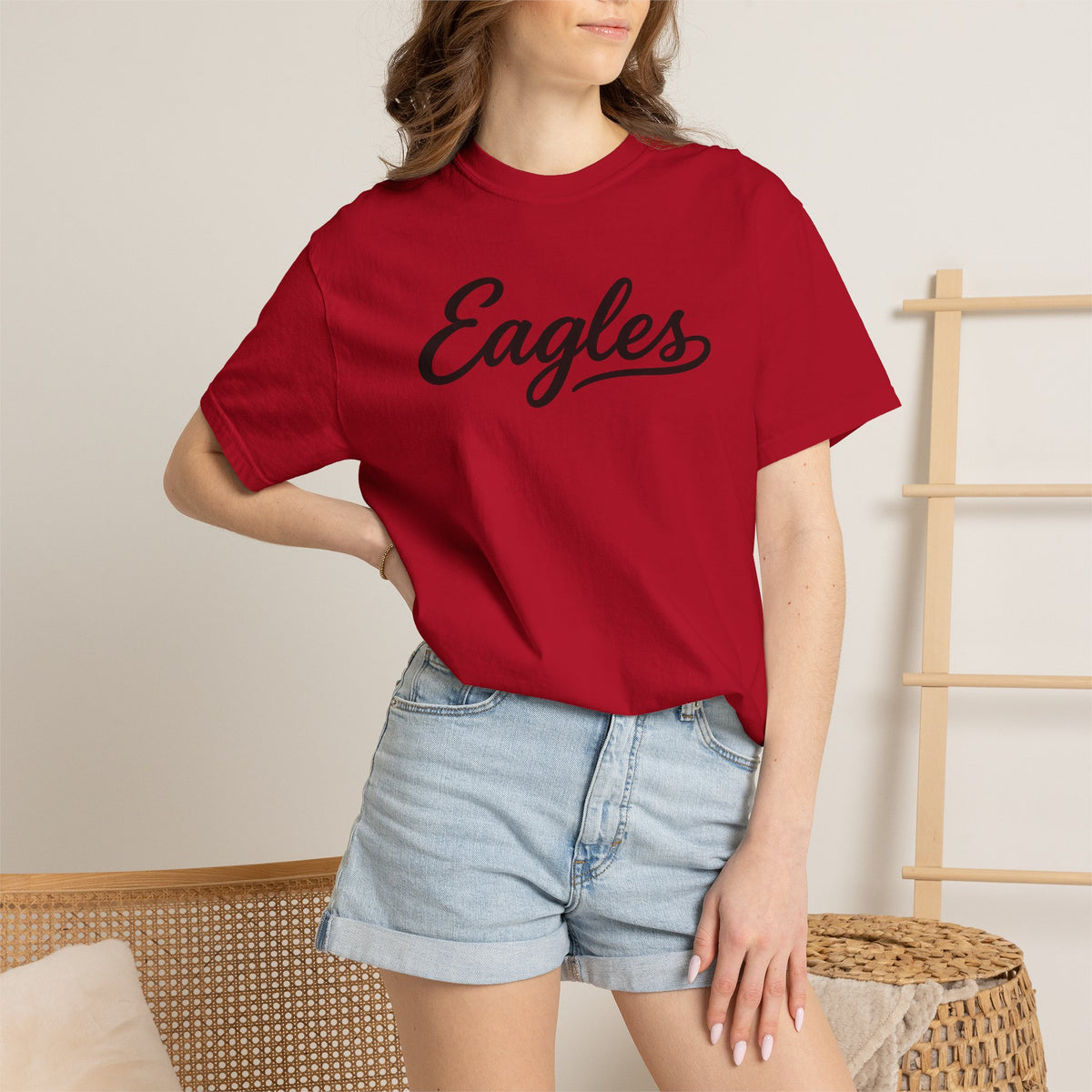 Eagles Script Tee — Vintage Athletic Logo T-Shirt