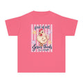 Youth Tee — "First of All, Jesus Thinks I’m a Delight" Cute Chick Christian Kids Shirt