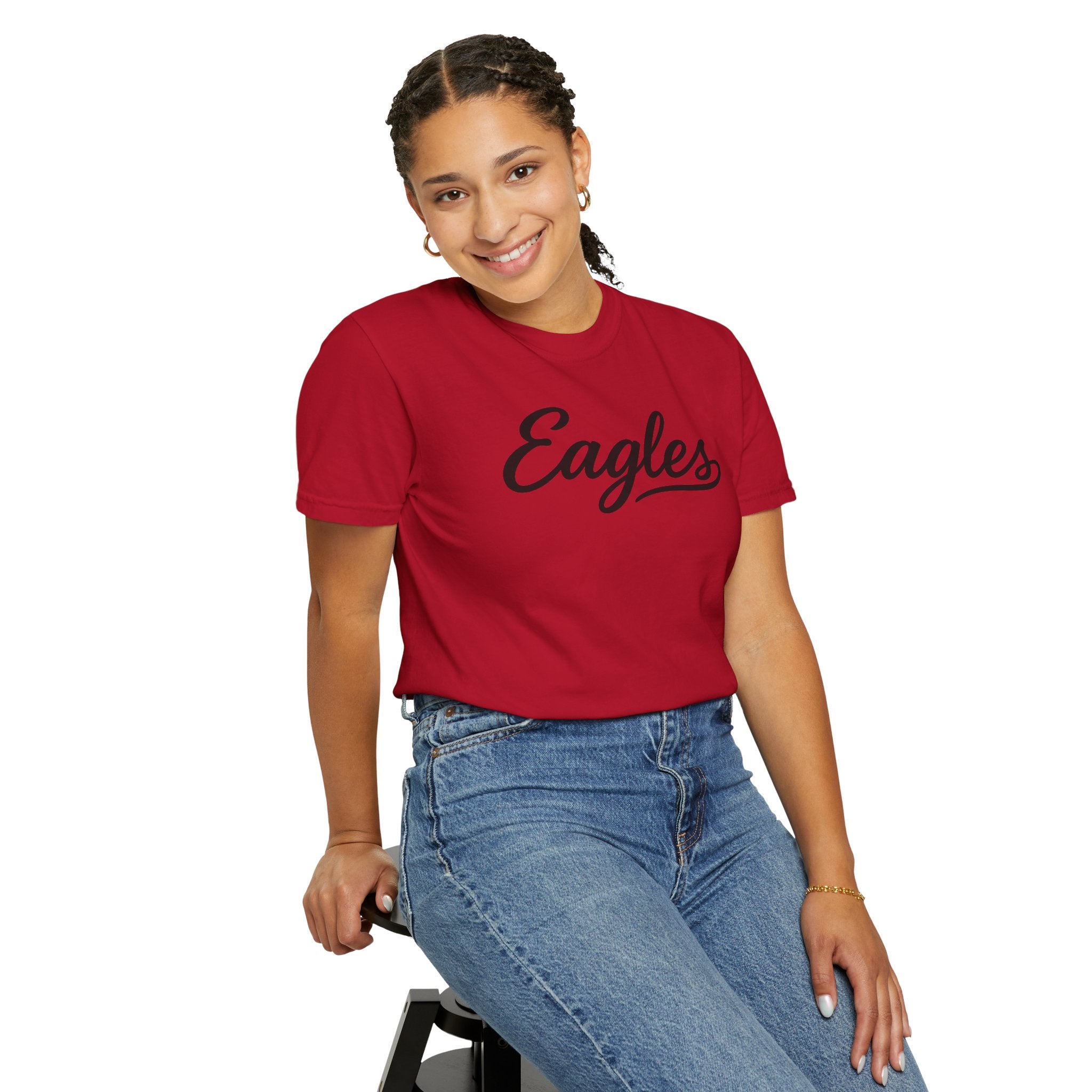 Eagles Script Tee — Vintage Athletic Logo T-Shirt