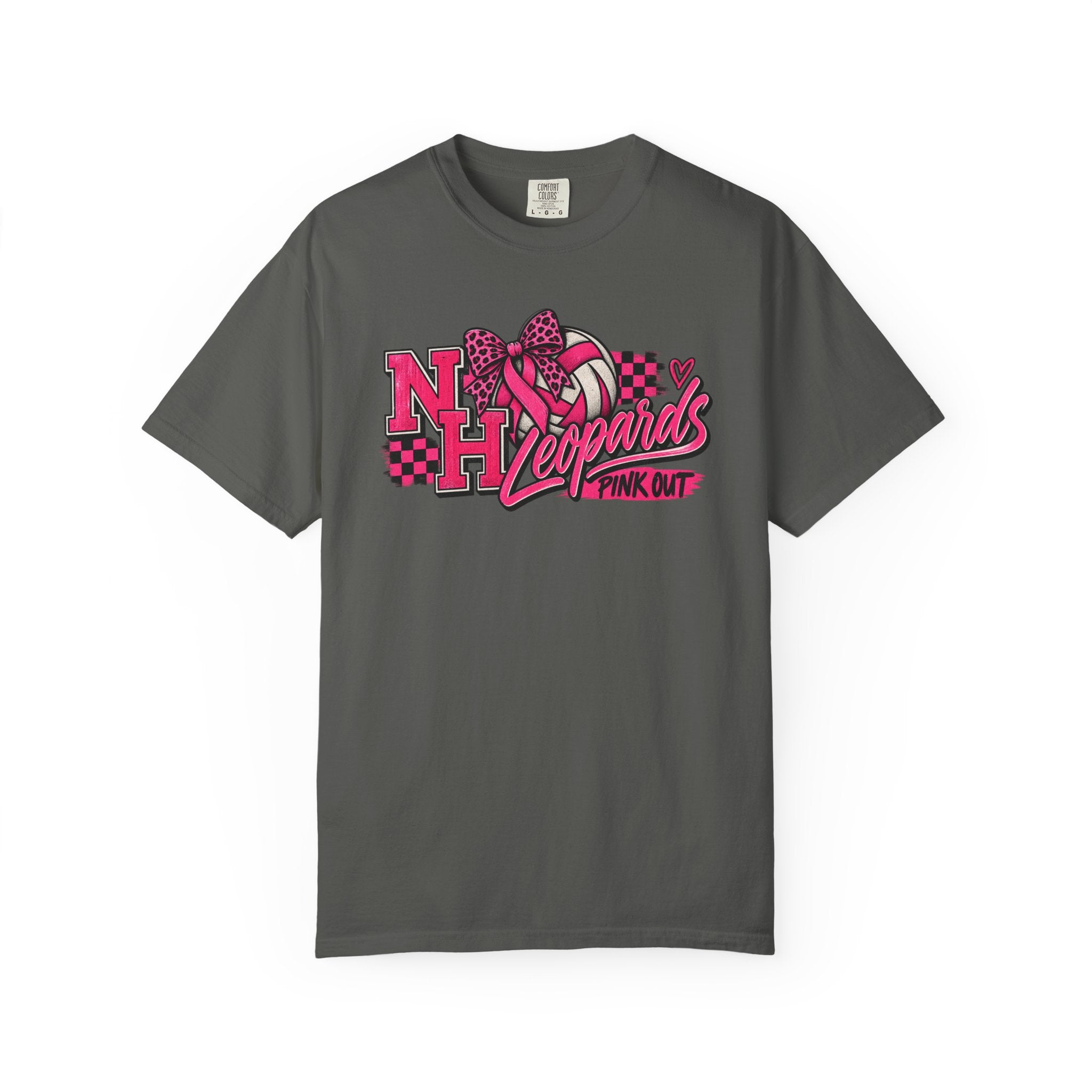 NH Leopards Pink Out Volleyball T-Shirt