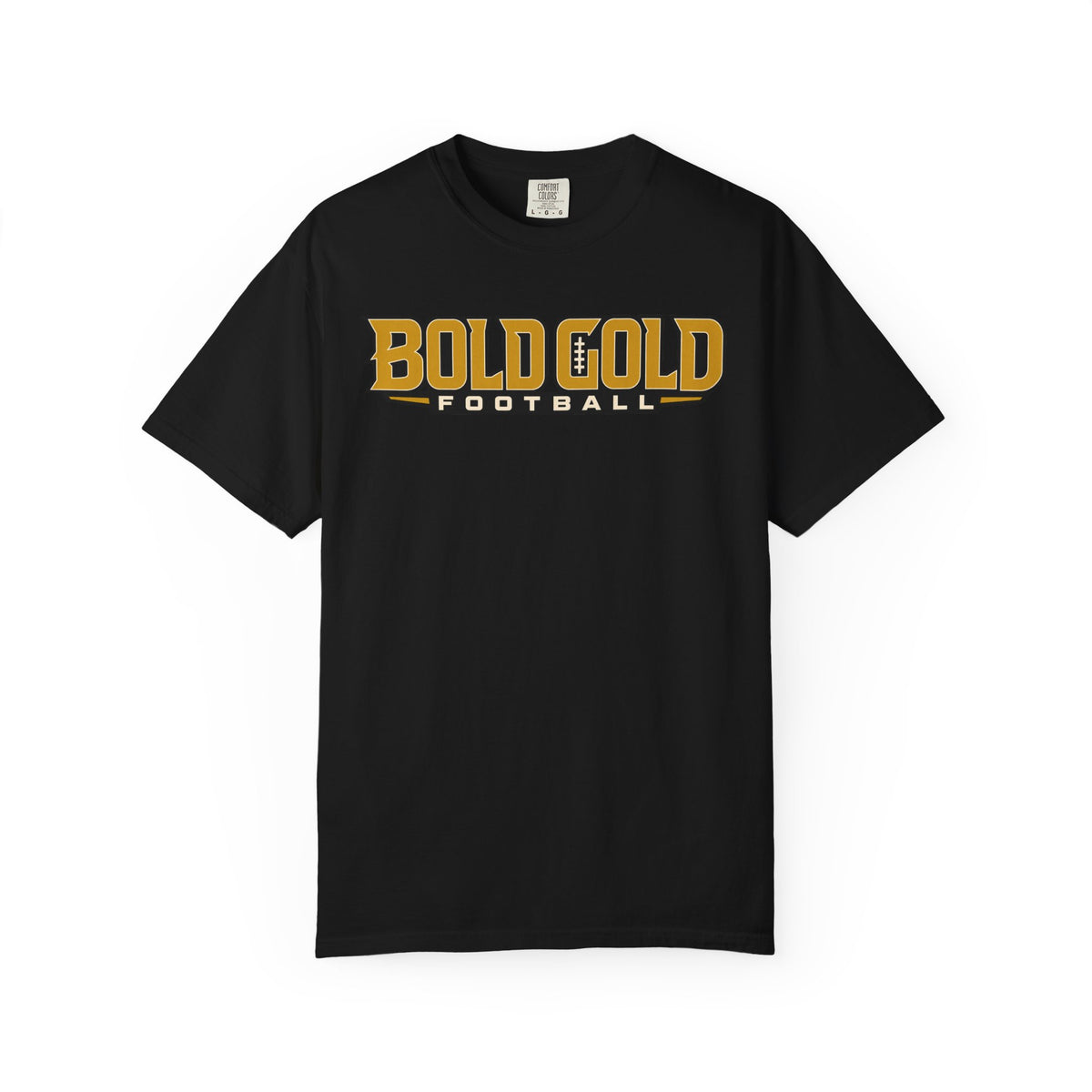 Bold Gold Football T-Shirt — Vintage Sport Tee