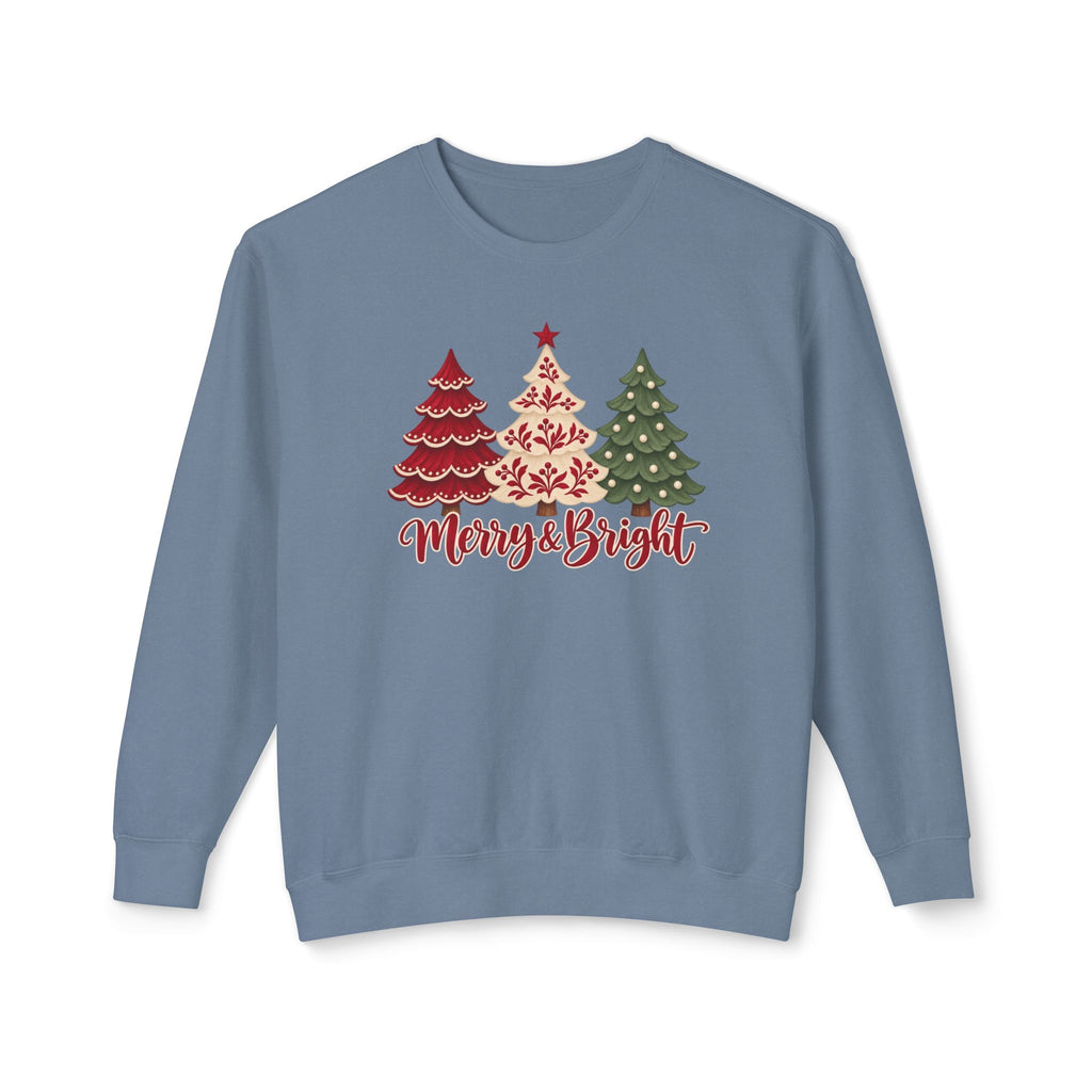Merry & Bright Christmas Tree Sweatshirt
