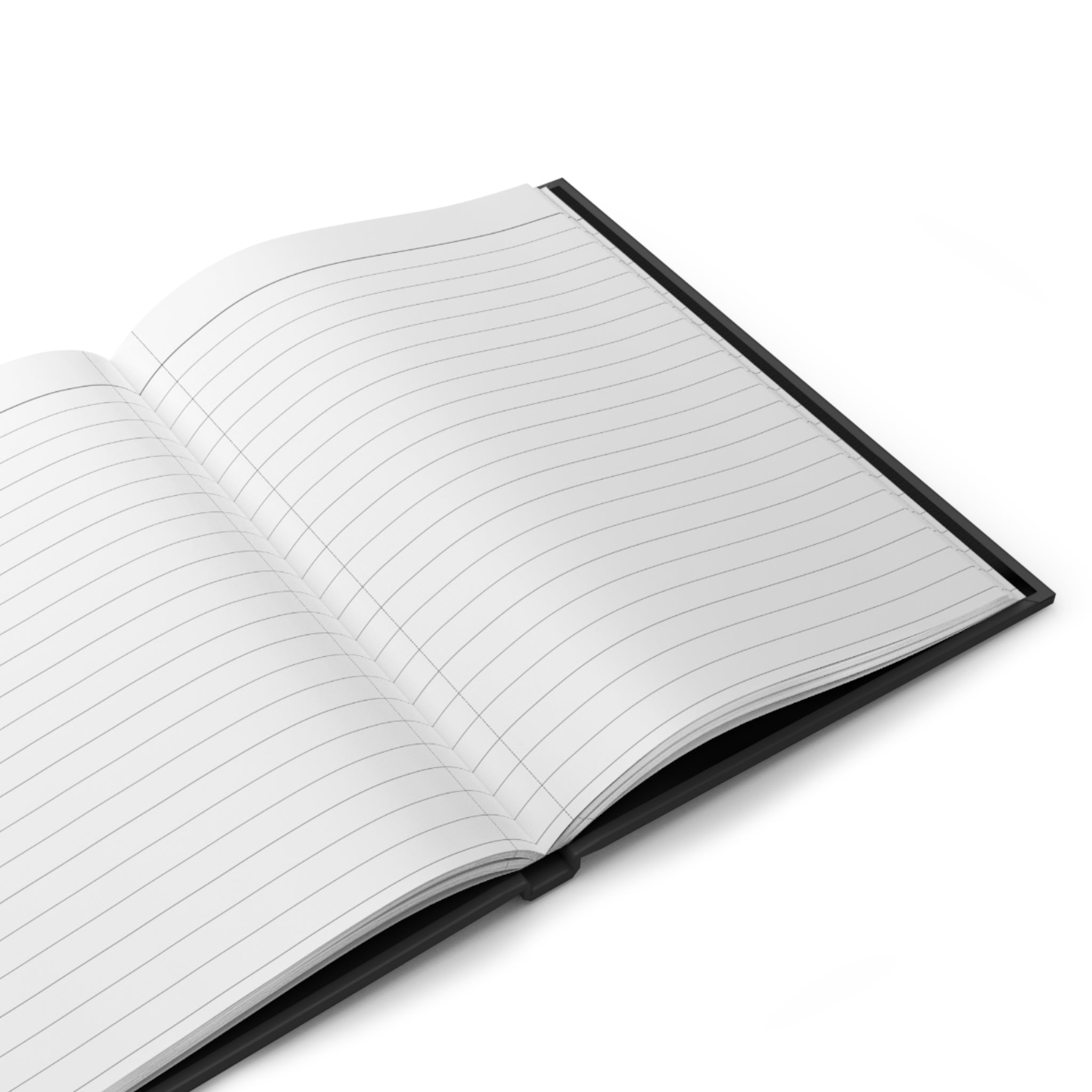 Howdy Neon Cactus Hardcover Journal — Matte Black Ruled Notebook