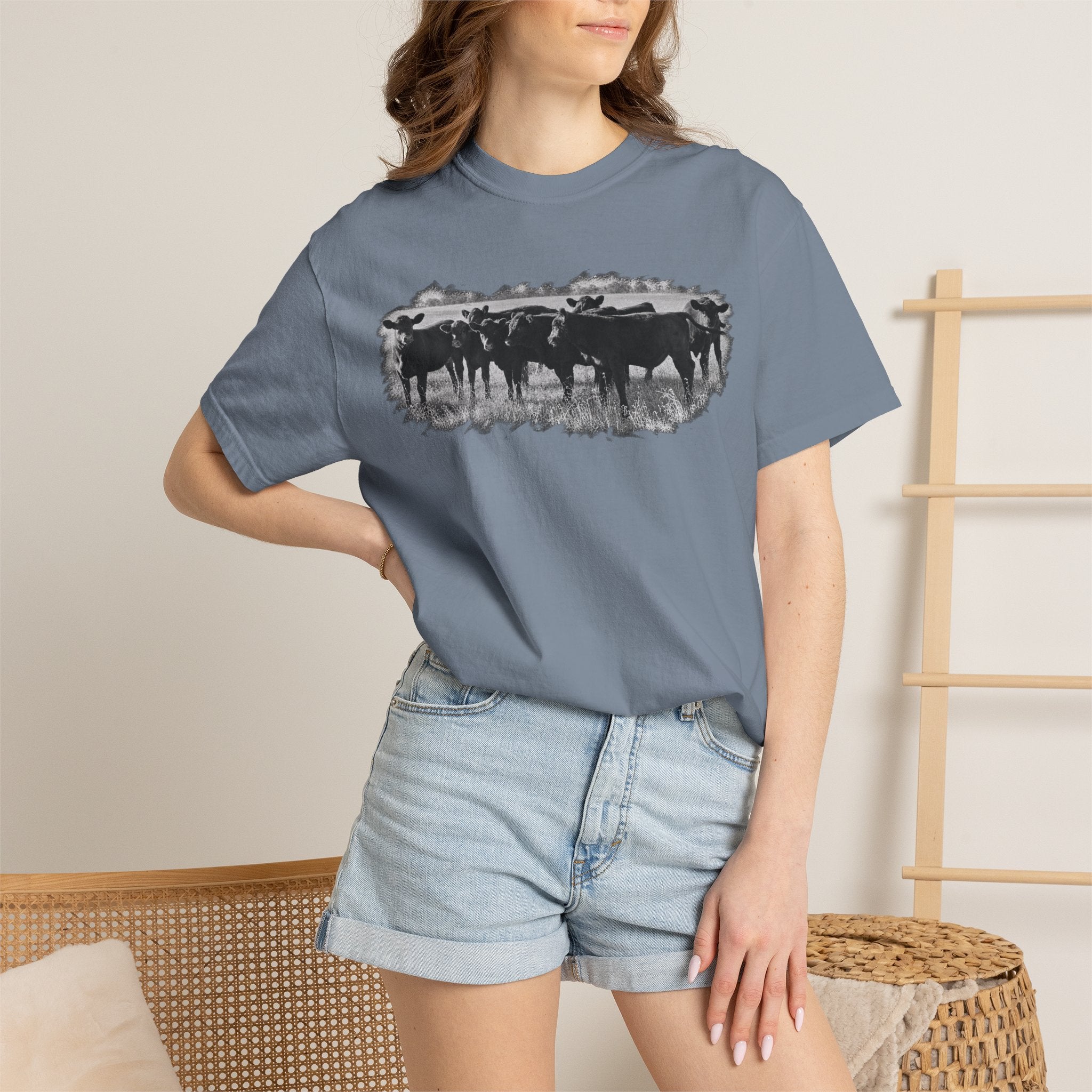 Cowboy Cattle Herd T-Shirt – Vintage Western Ranch Graphic Tee