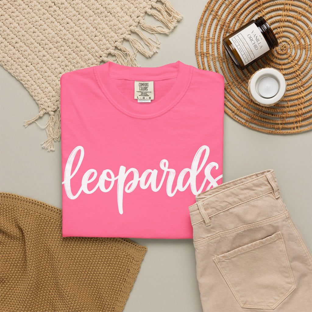 Leopards Script Tee — Retro Graphic T-Shirt