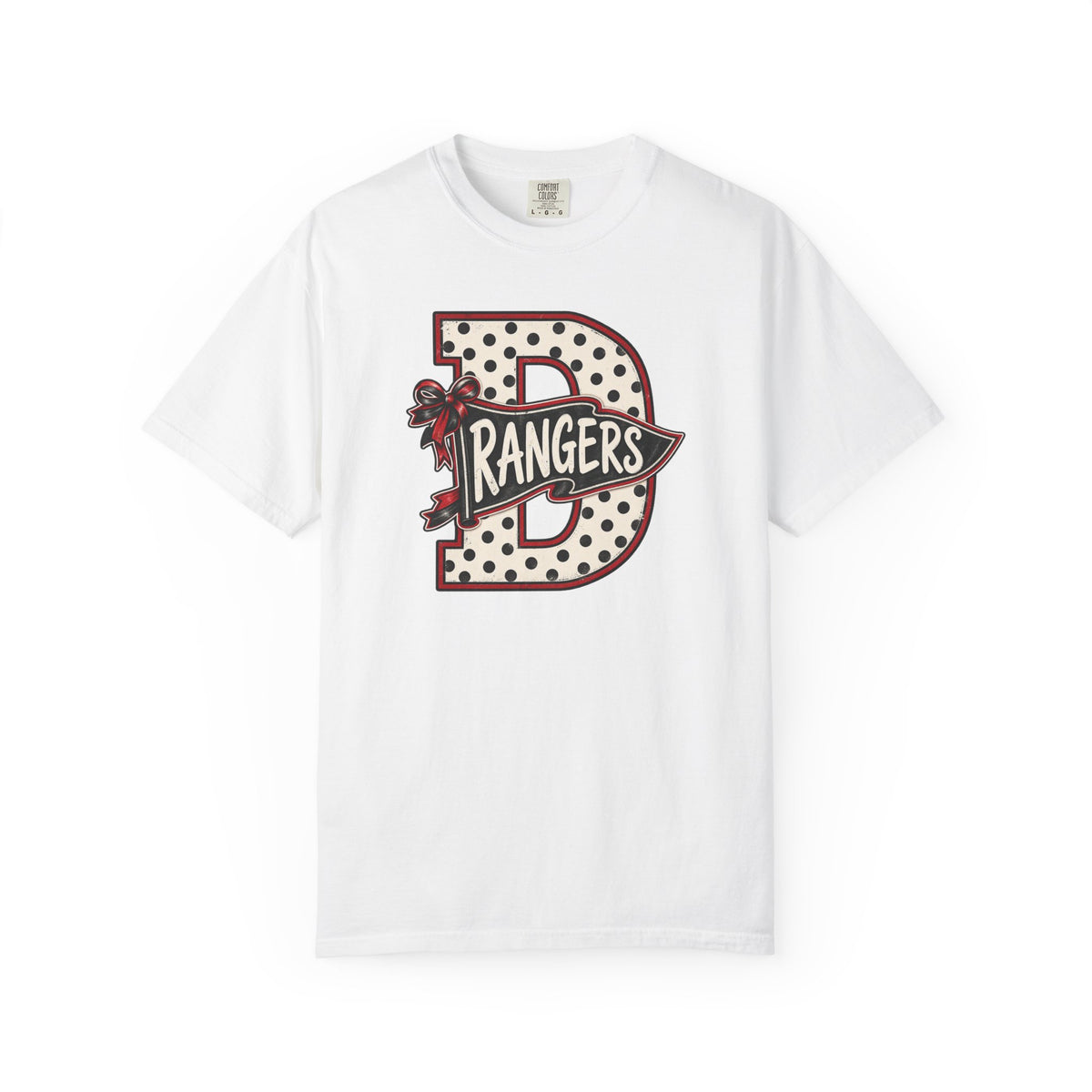 Rangers Vintage Letter 'D' Graphic T-Shirt