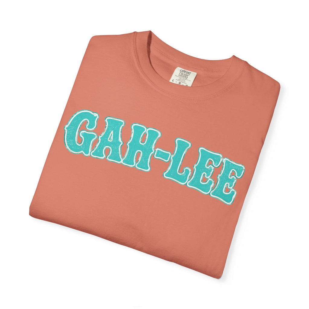 GAH-LEE Graphic T-Shirt — Funny Text Tee, Retro Collegiate Style