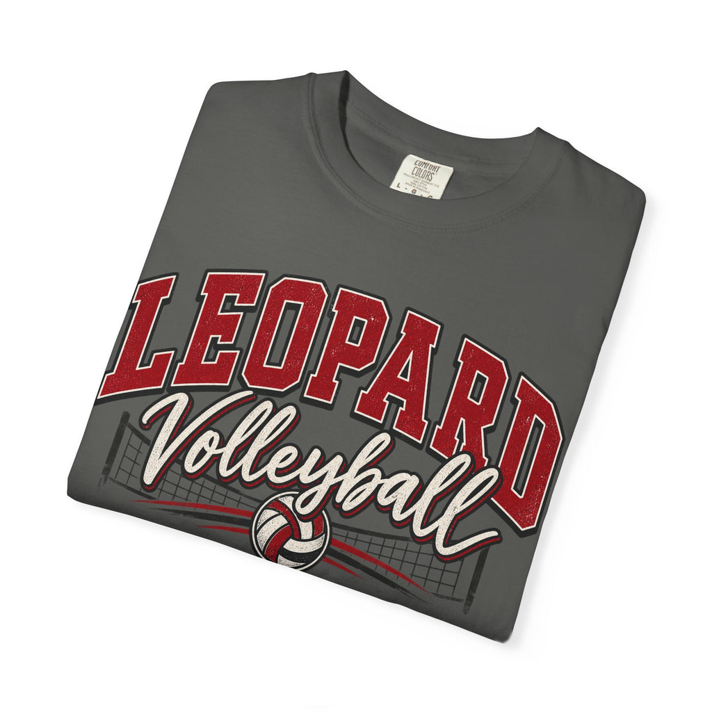 Leopard Volleyball Vintage Garment-Dyed T-Shirt