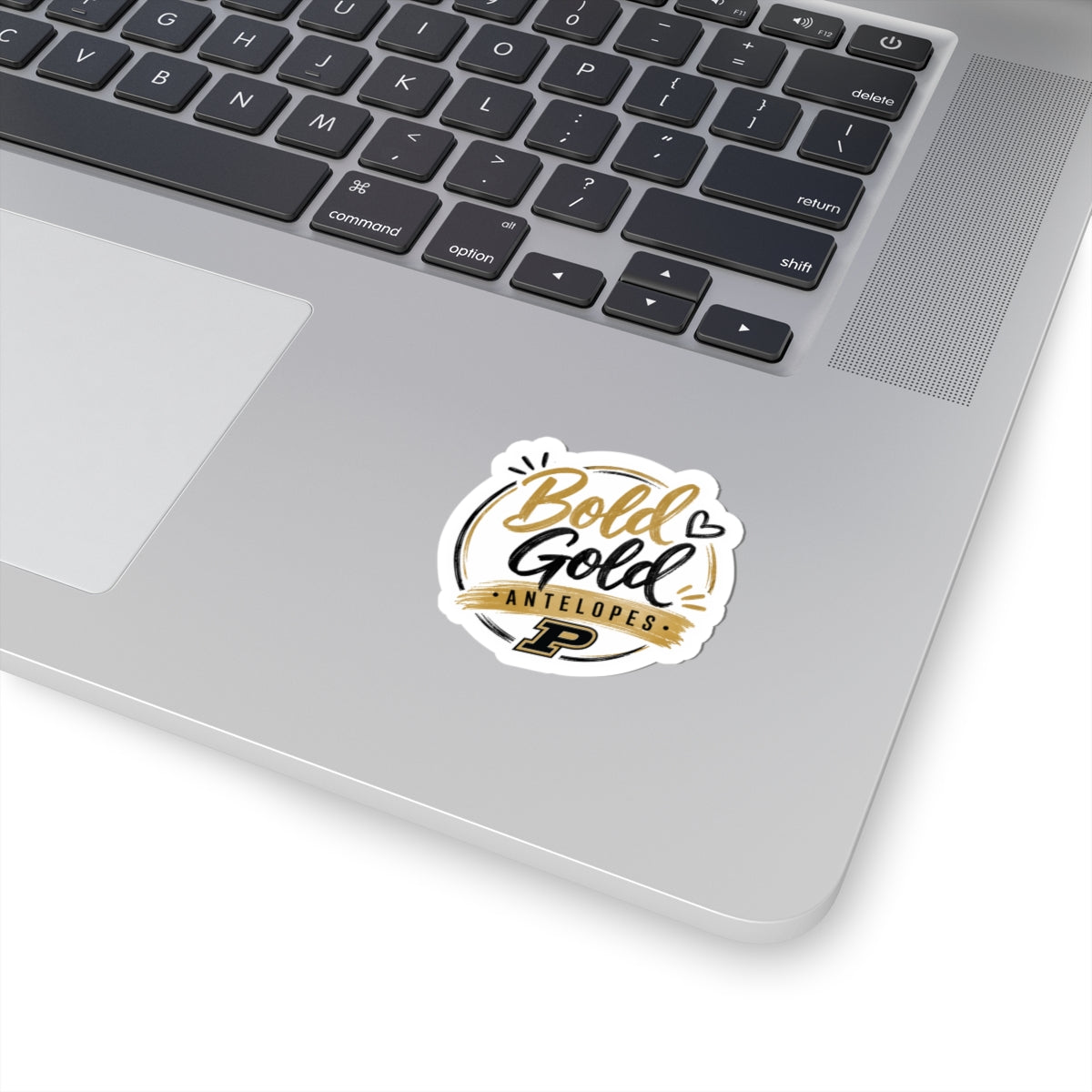 Bold Gold Antelopes Kiss-Cut Sticker — Purdue Pride Laptop Decal