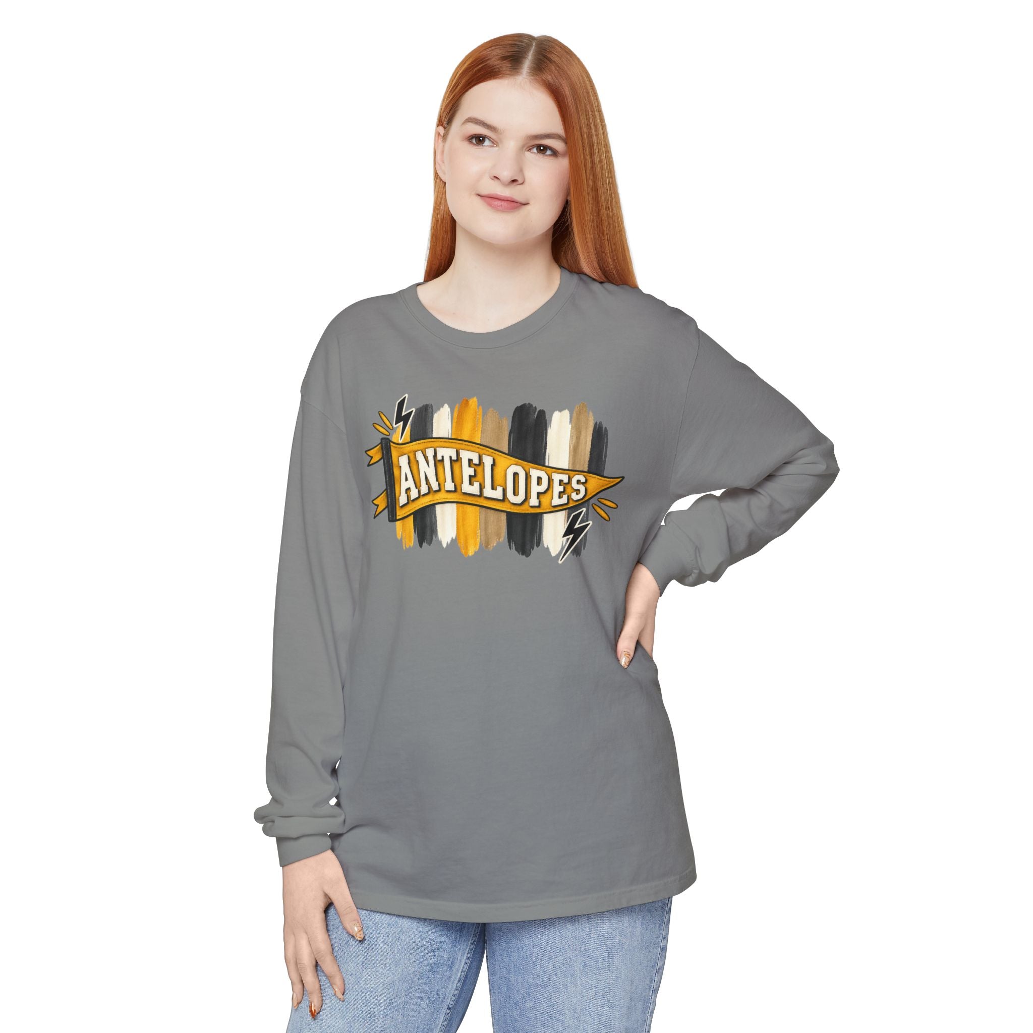 Antelopes Brushstroke Long Sleeve Tee
