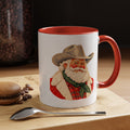 Cowboy Santa Christmas Coffee Mug