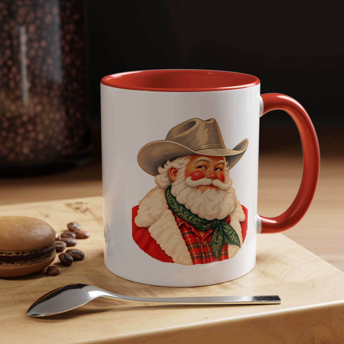 Cowboy Santa Christmas Coffee Mug