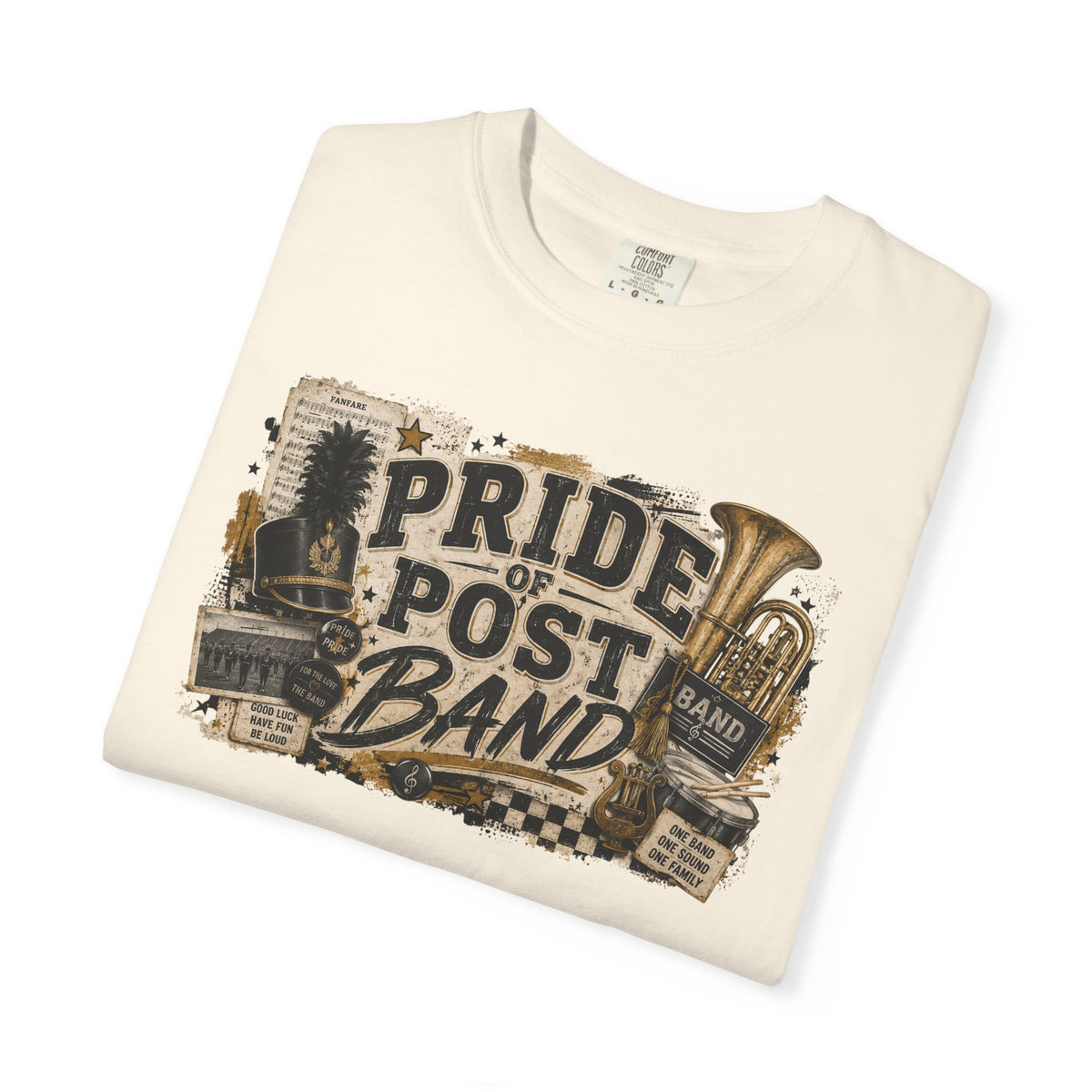 Pride of Post Band T-Shirt — Vintage Marching Band Tee