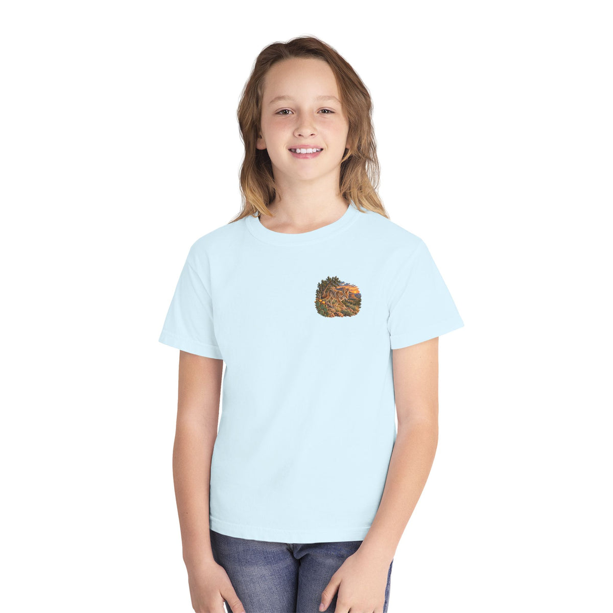 Youth Tee — Caprock Critters Coyote Graphic