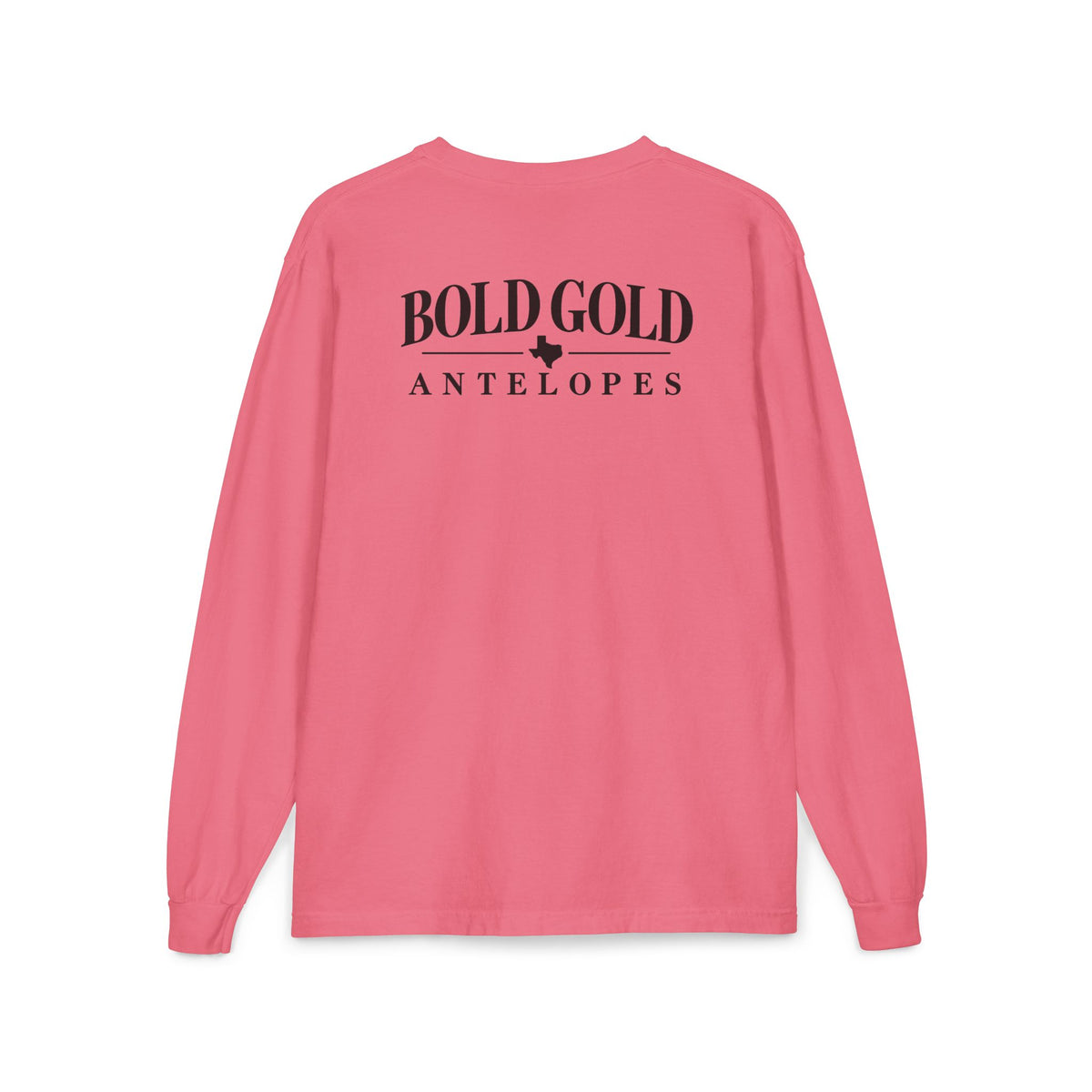 Bold Gold Antelopes Long Sleeve Pocket Tee