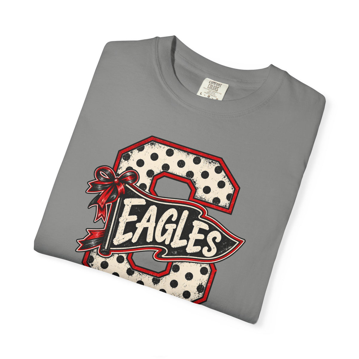 Vintage Polka Dot 'Eagles' Letterman T-Shirt