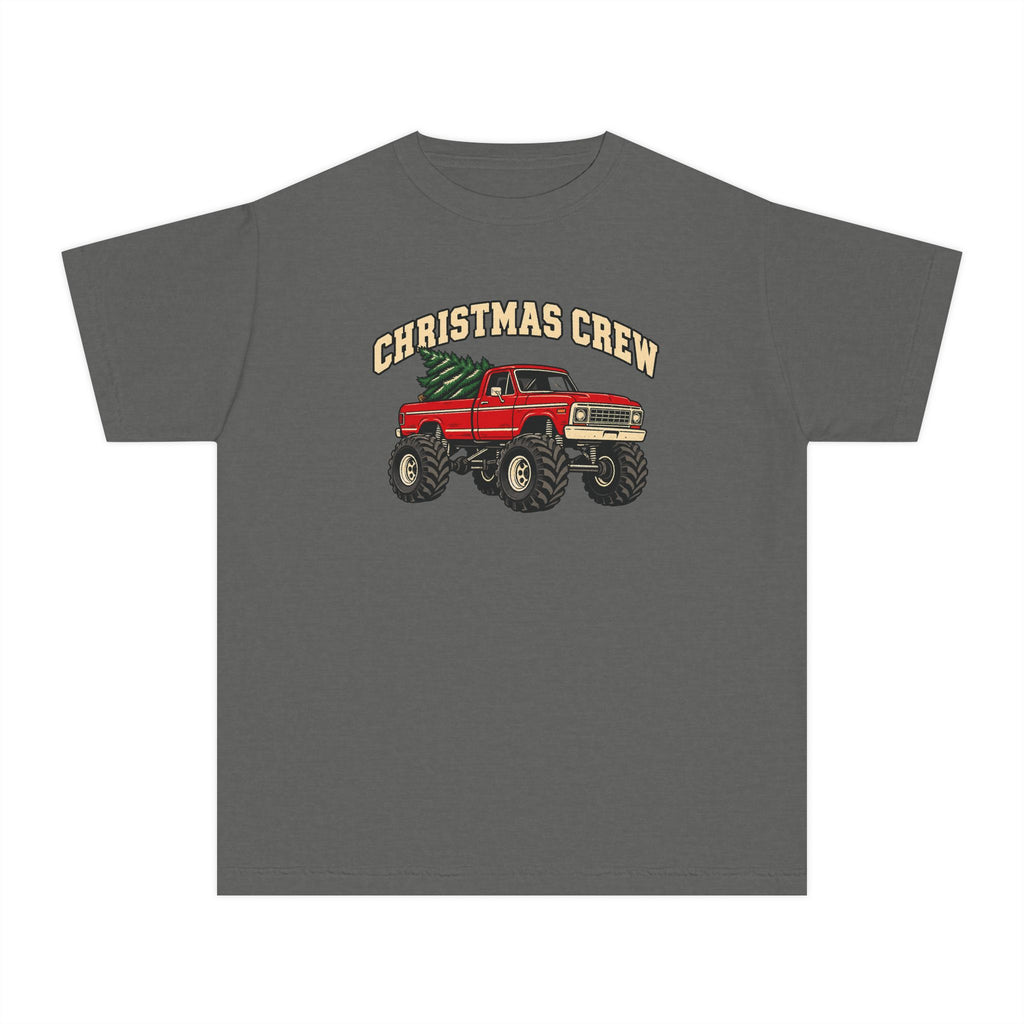 Kids Christmas Crew Red Truck Youth Tee