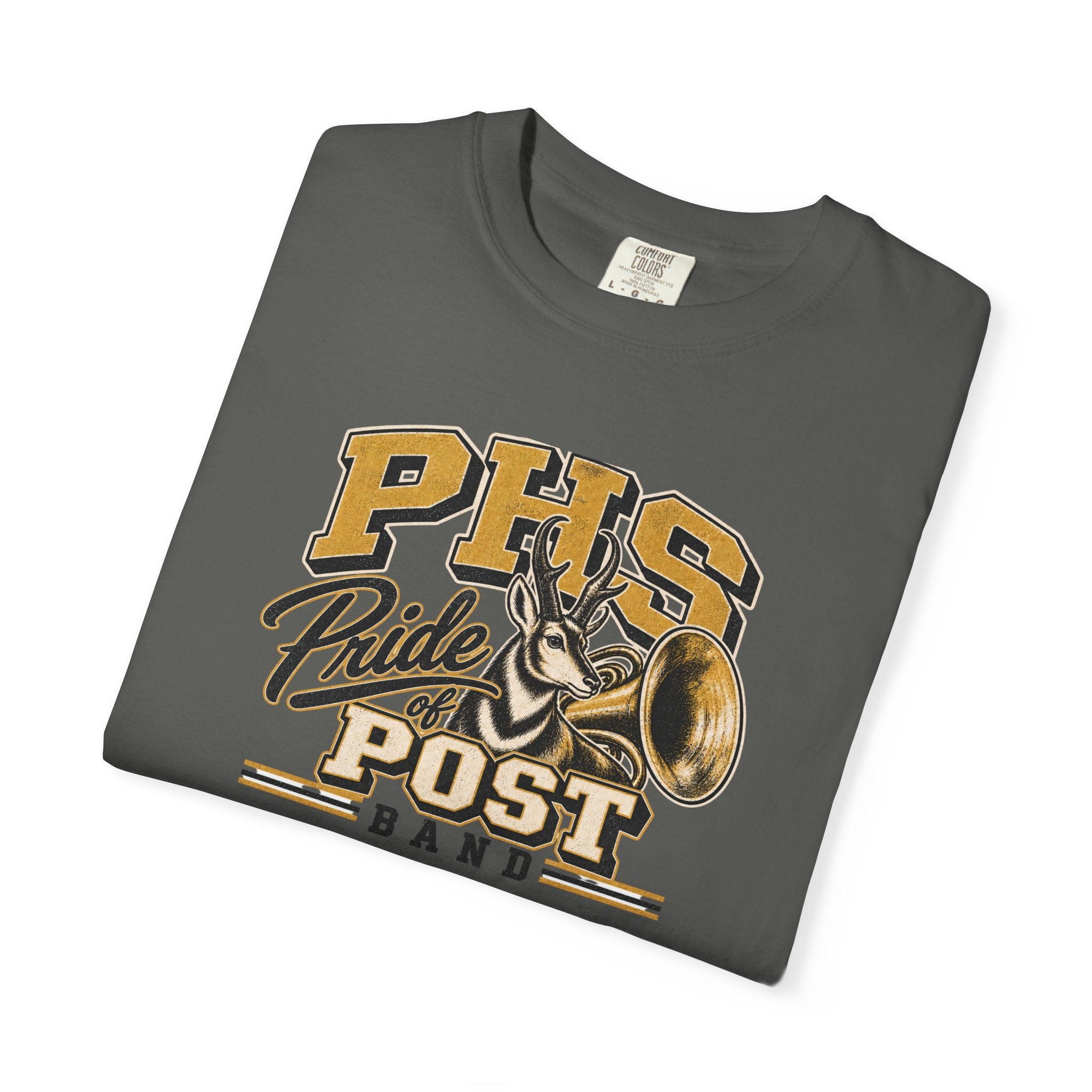 PHS Pride Post Band T‑Shirt — School Band Vintage Horn Tee