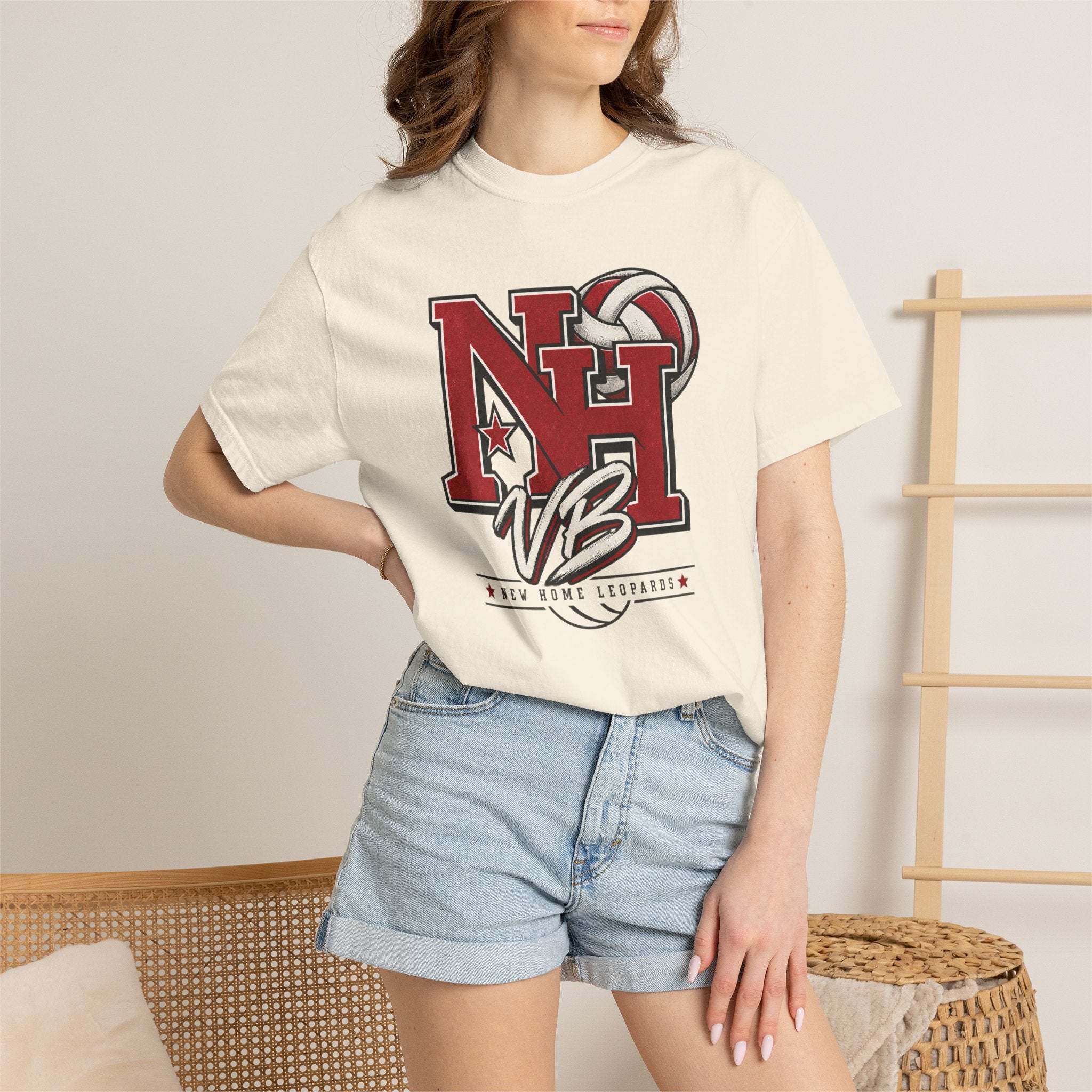 NH VB Volleyball Team T‑Shirt — New Hope Leopards School Spirit Tee
