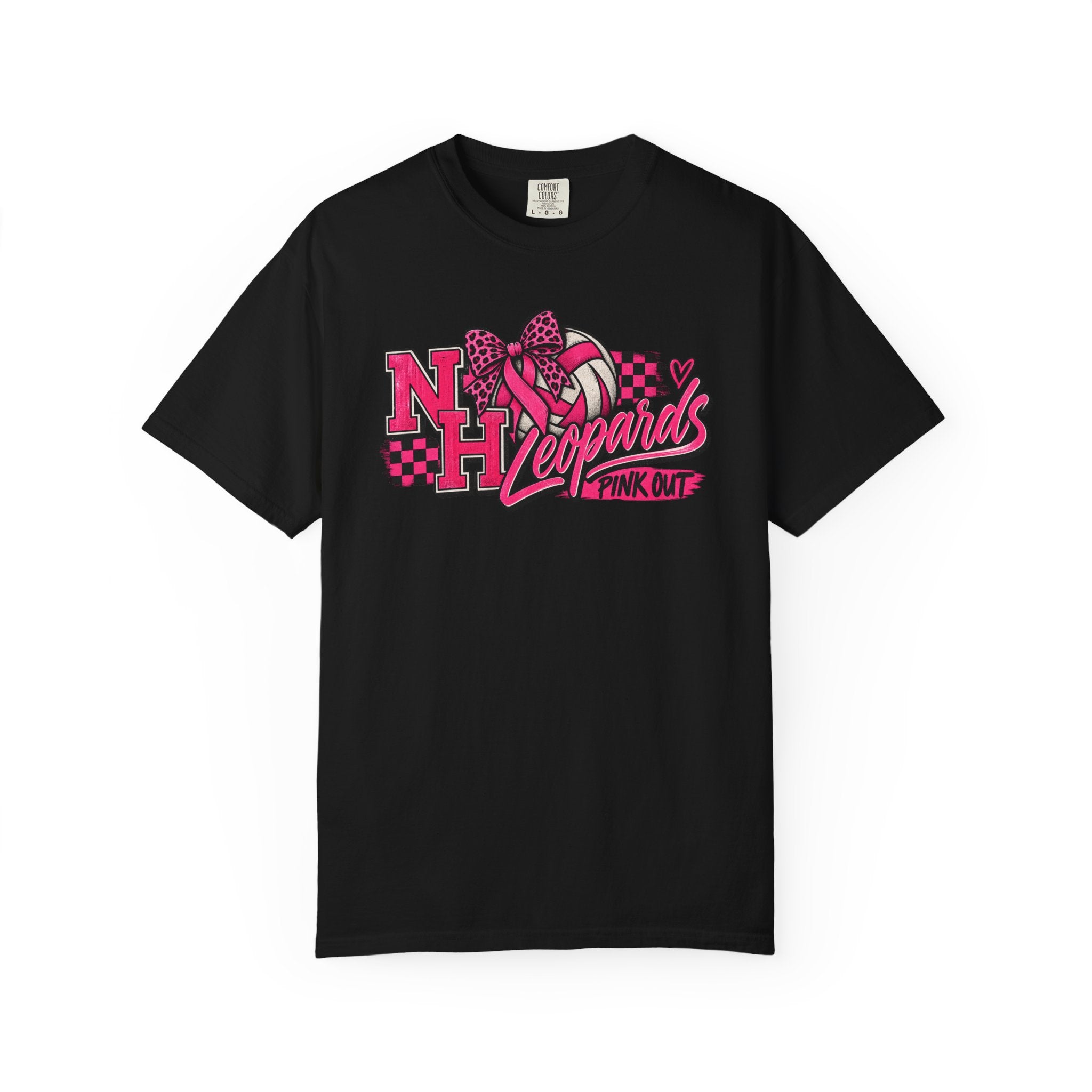 NH Leopards Pink Out Volleyball T-Shirt