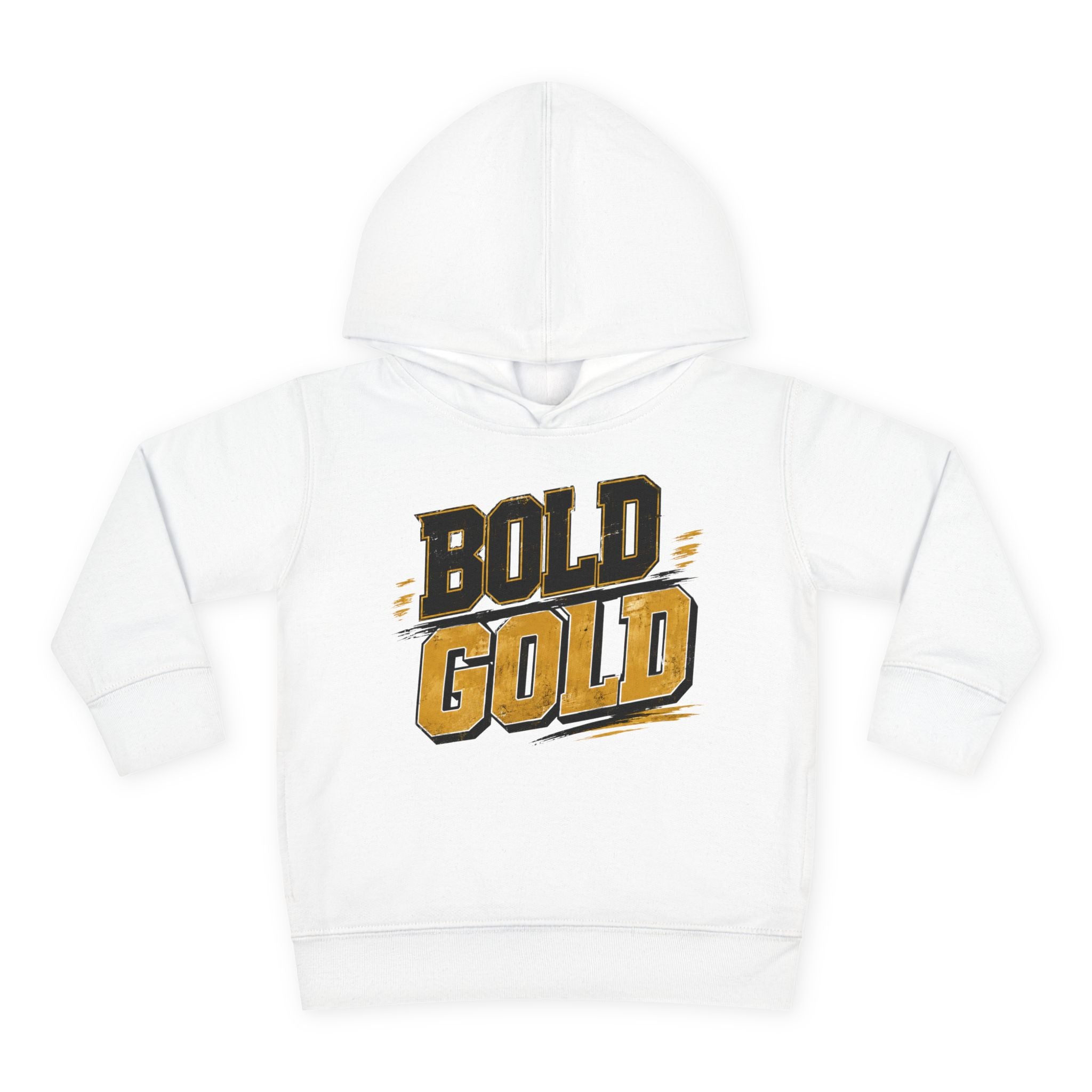 Toddler Hoodie — "Bold Gold" Graphic Pullover for Kids (School Spirit & Game Day)