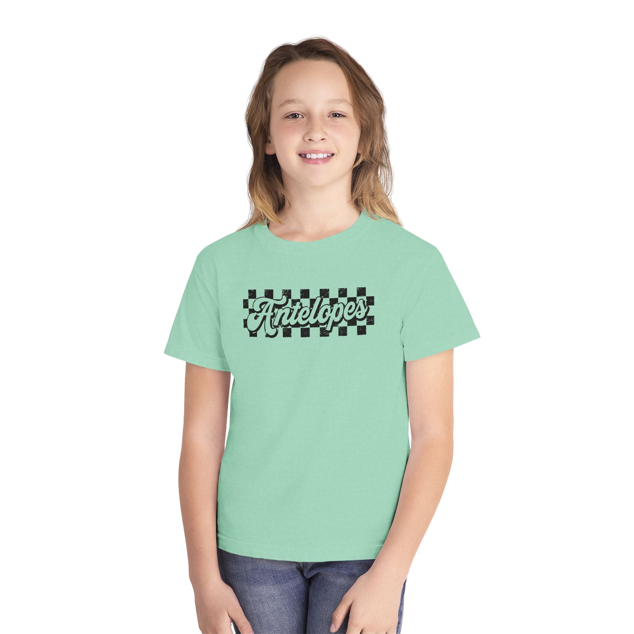 Antelopes Checkerboard Youth Tee