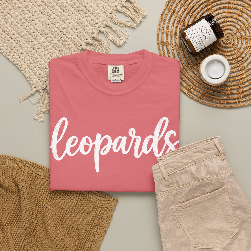 Leopards Script Tee — Retro Graphic T-Shirt