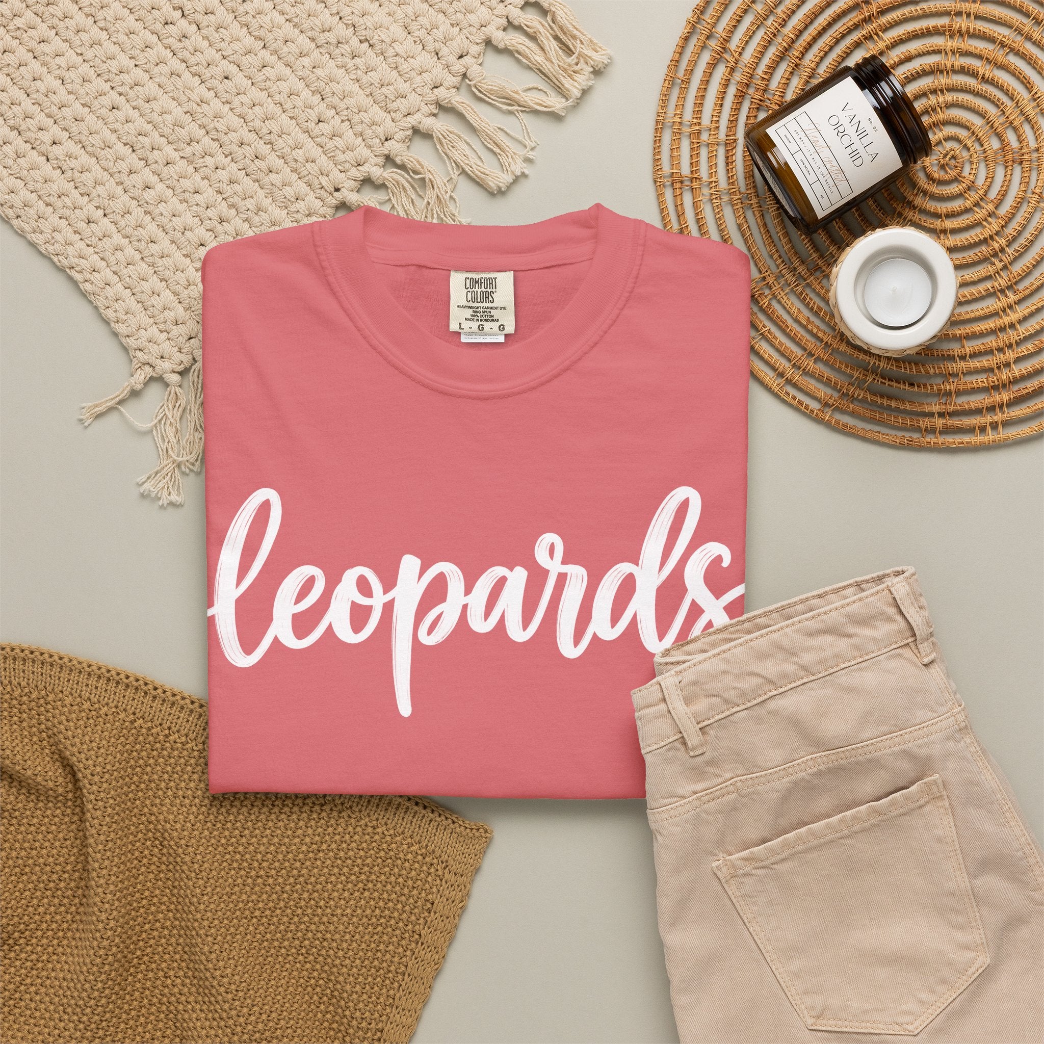 Leopards Script Tee — Retro Graphic T-Shirt