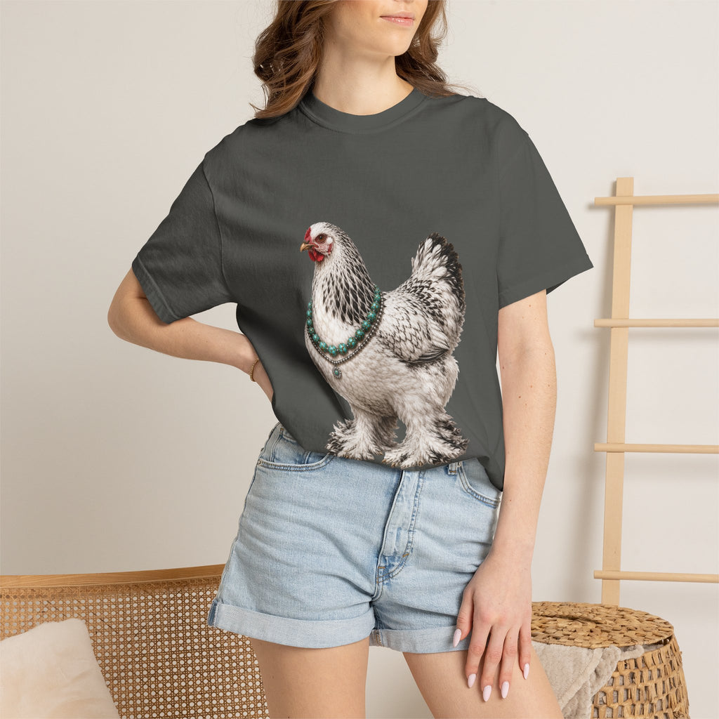 Feather Foot Turquoise Chicken Queen T-Shirt
